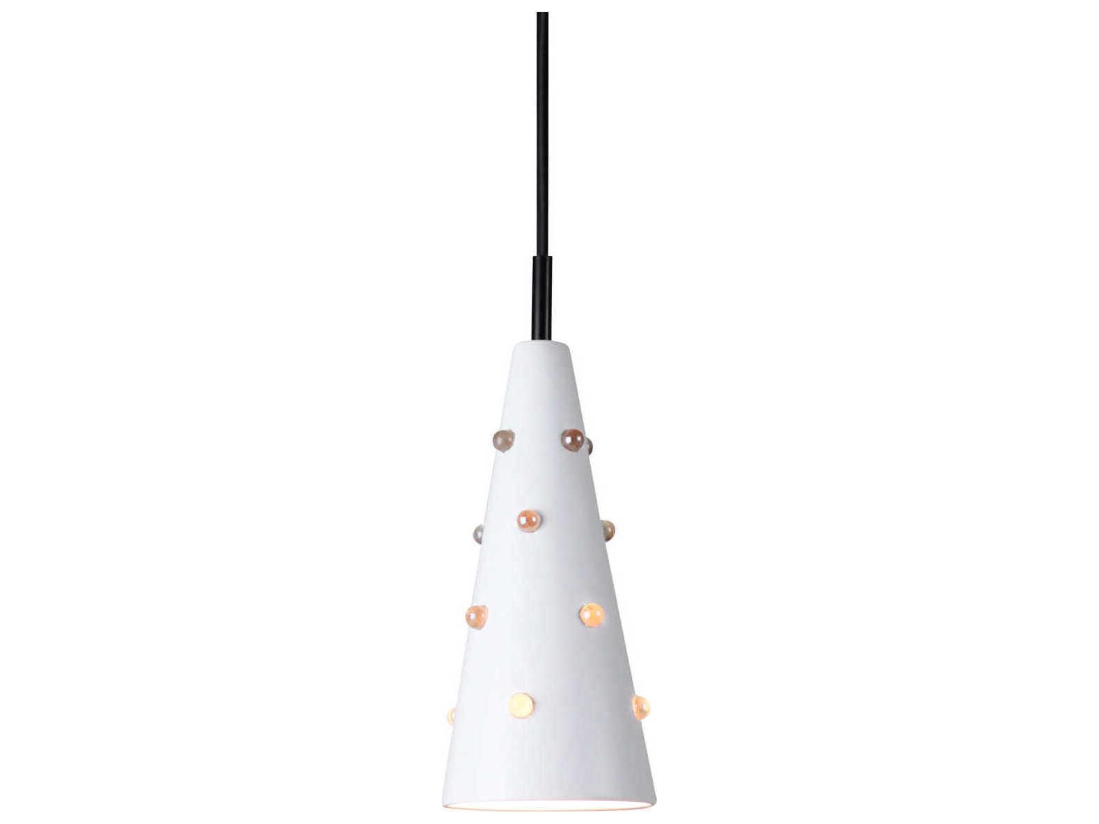 A19 Wizard 1-Light White LED Mini Pendant