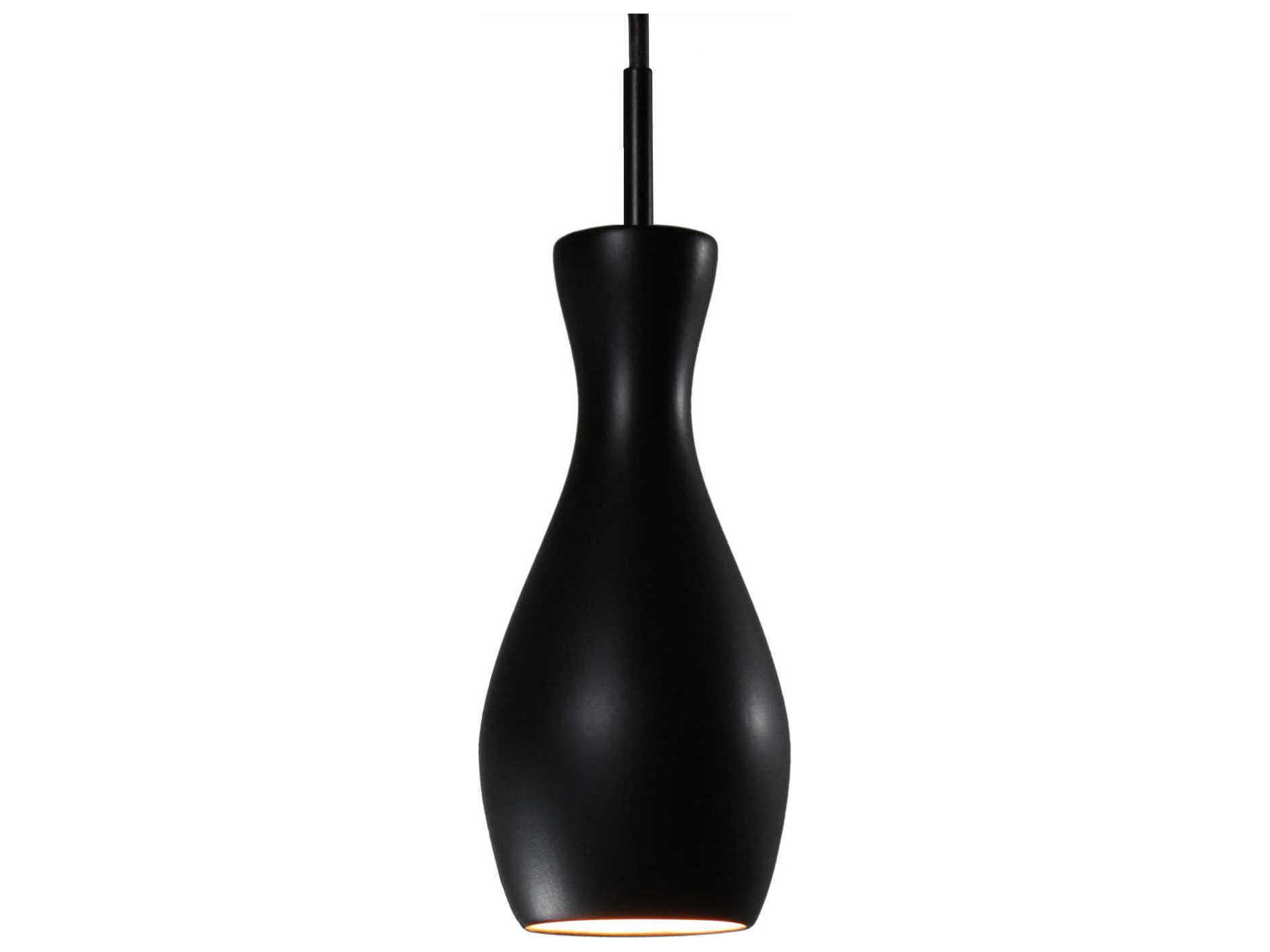 A19 Amphora 1-Light White LED Mini Pendant