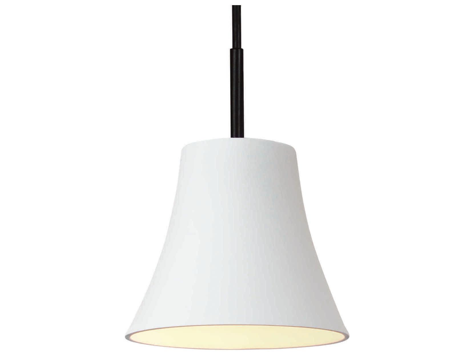 A19 Bella 1-Light White LED Mini Pendant