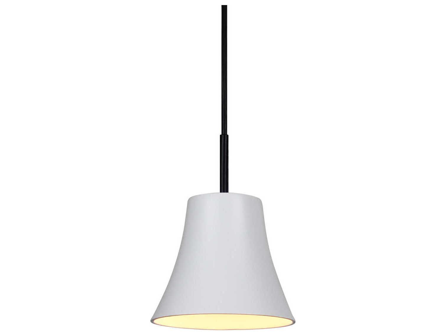 A19 Bella 1-Light White LED Mini Pendant