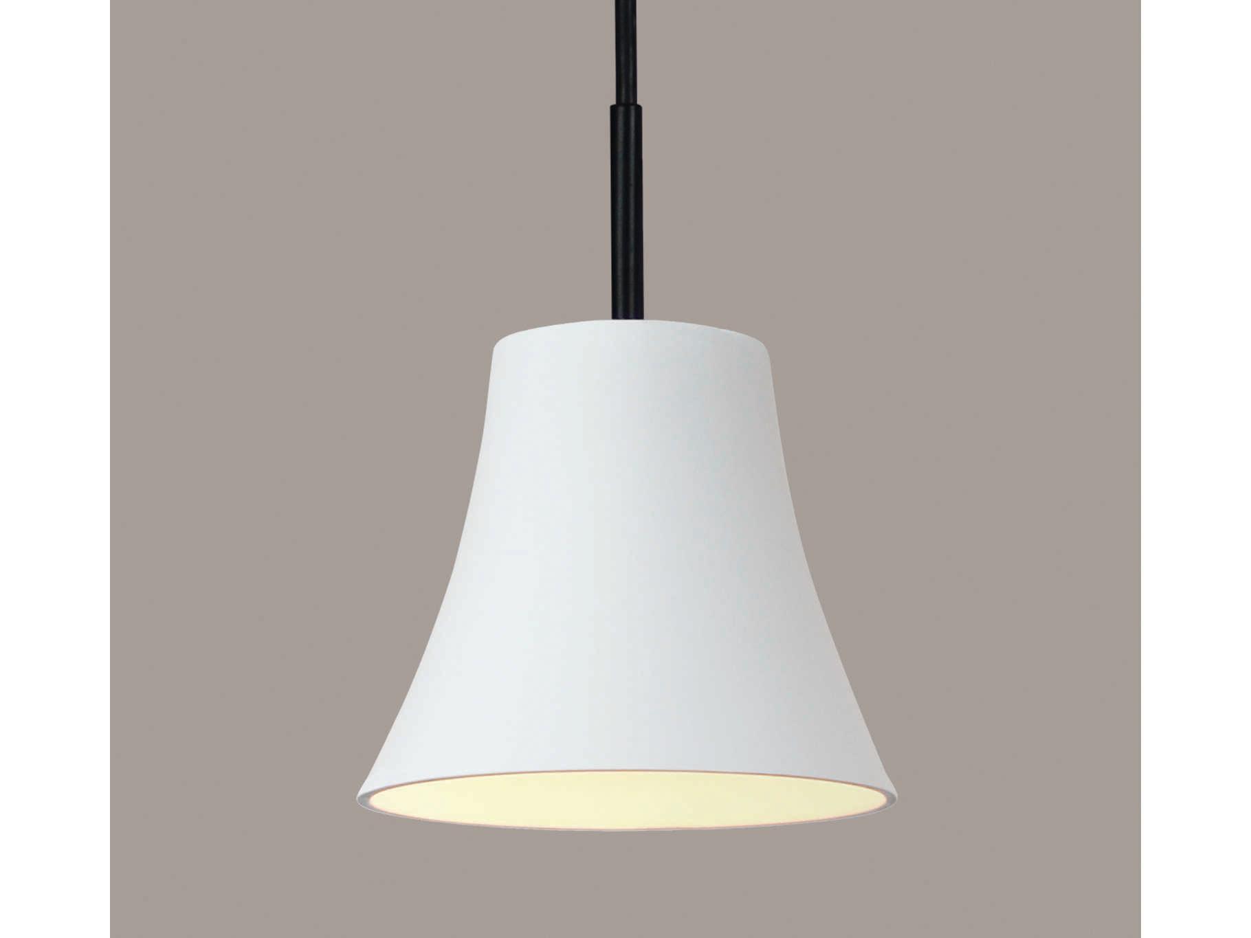 A19 Bella 1-Light White LED Mini Pendant