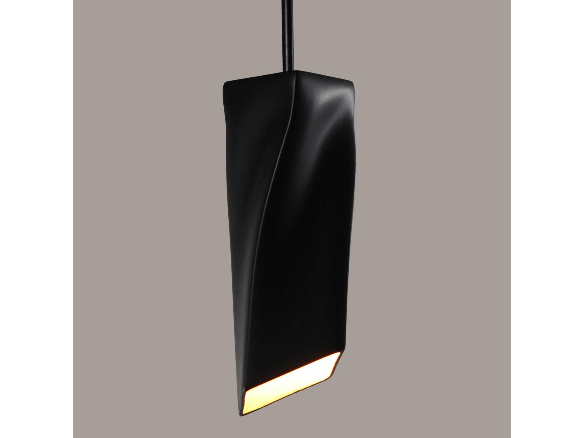 A19 Twister 1-Light White LED Mini Pendant