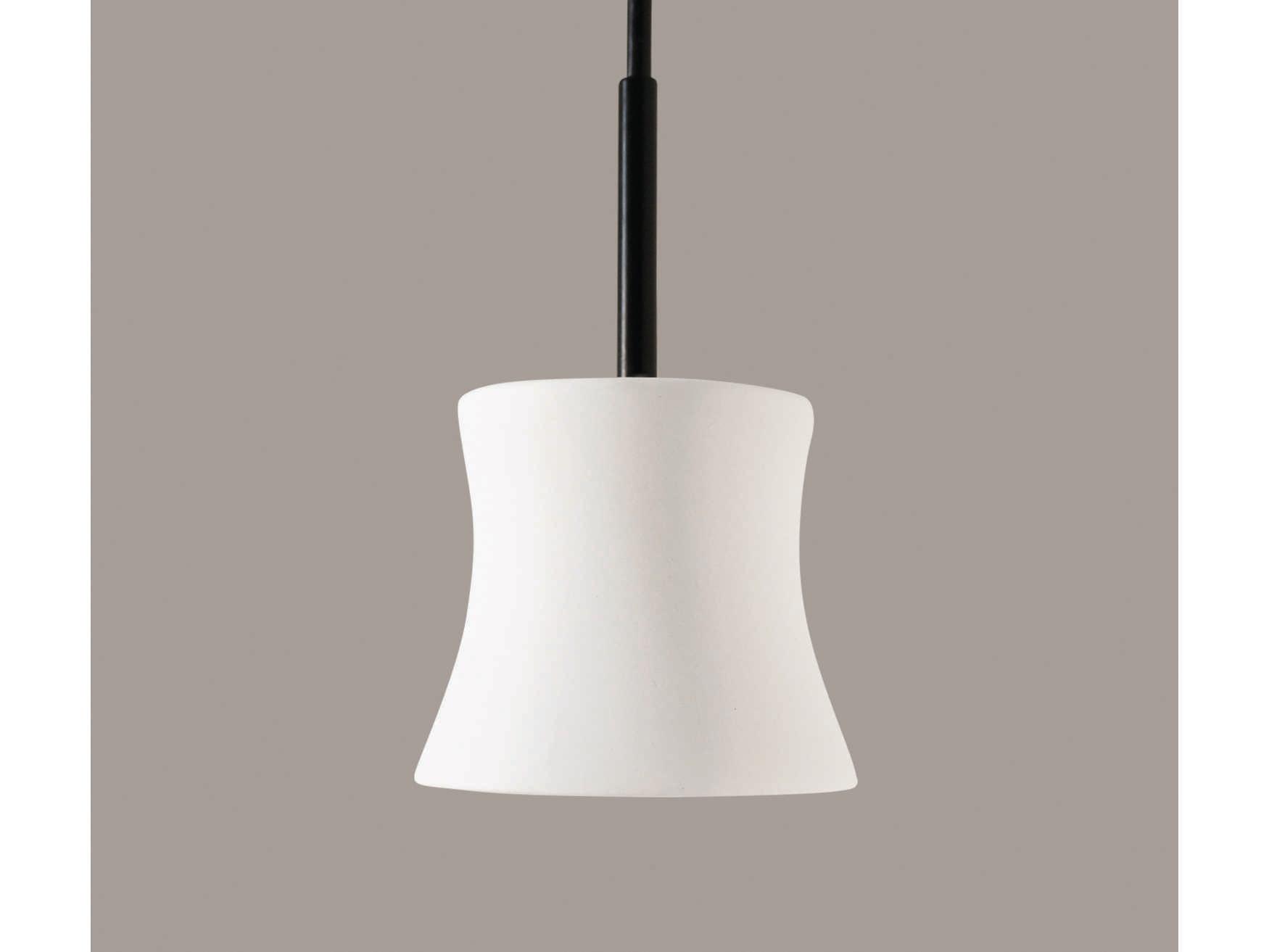 A19 Sake 1-Light White LED Mini Pendant