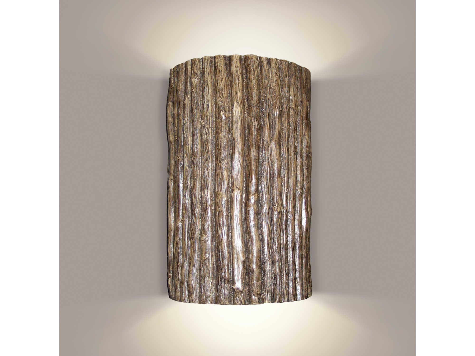 A19 Twigs 1-Light Twig Brown Wall Sconce