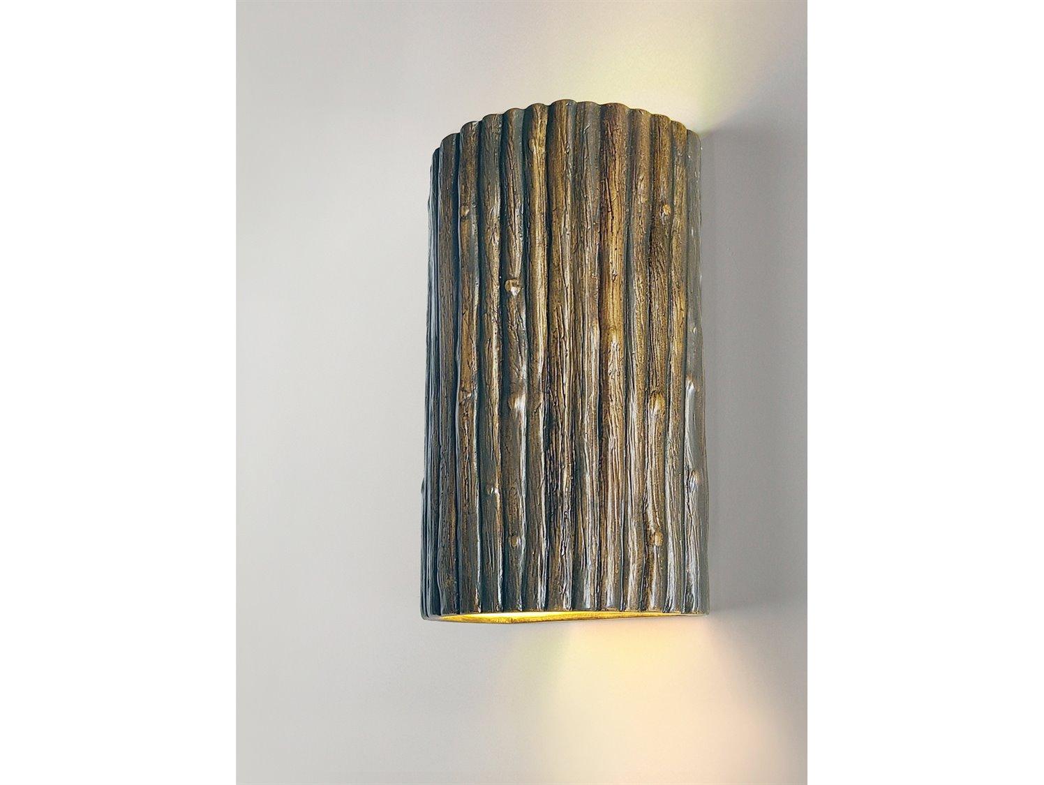 A19 Twigs 1-Light Twig Brown Wall Sconce
