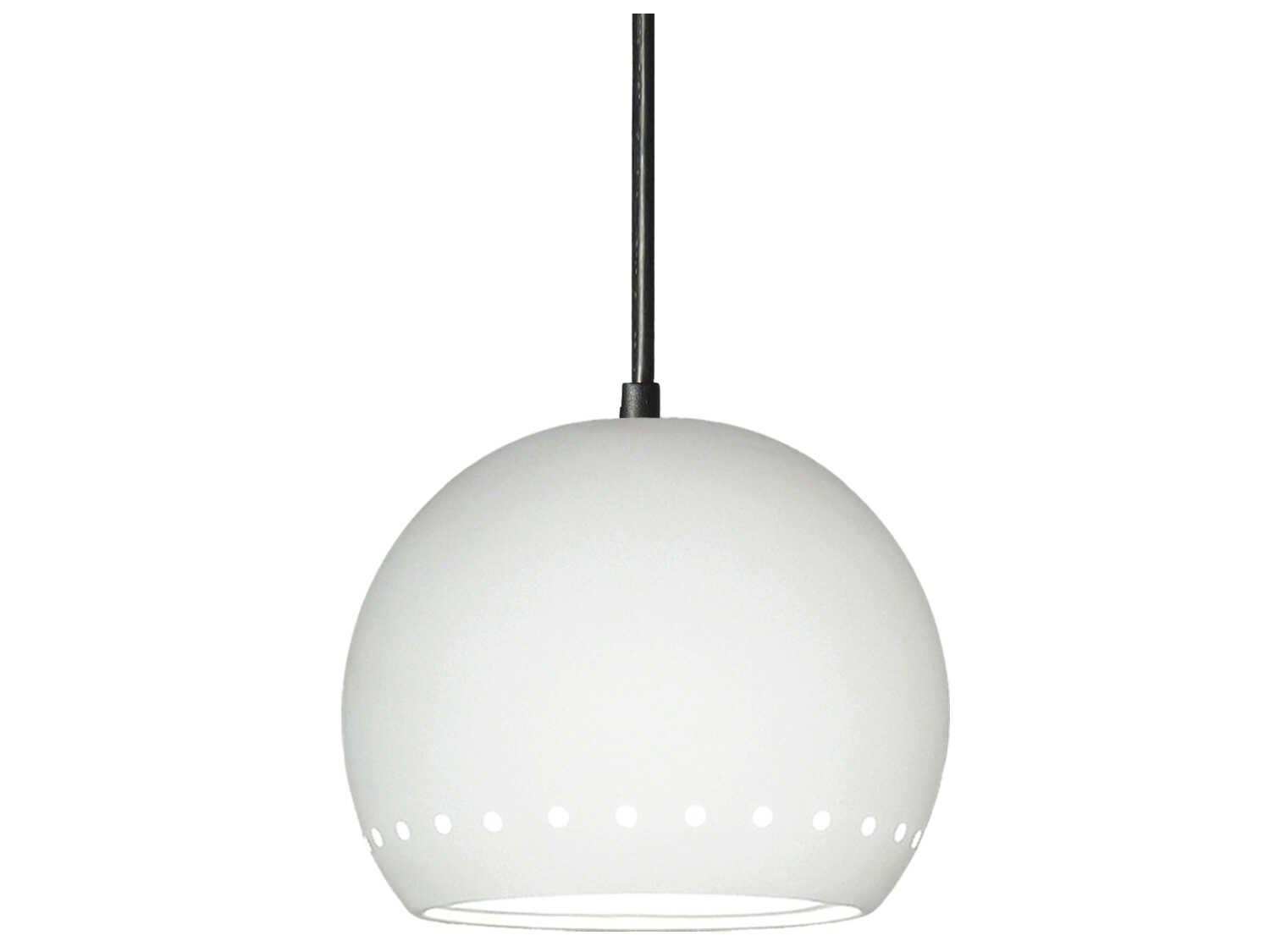 A19 St. Vincent 1-Light White Globe Mini Pendant