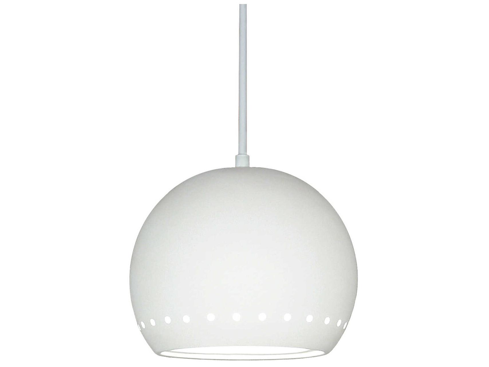 A19 St. Vincent 1-Light White Globe Mini Pendant