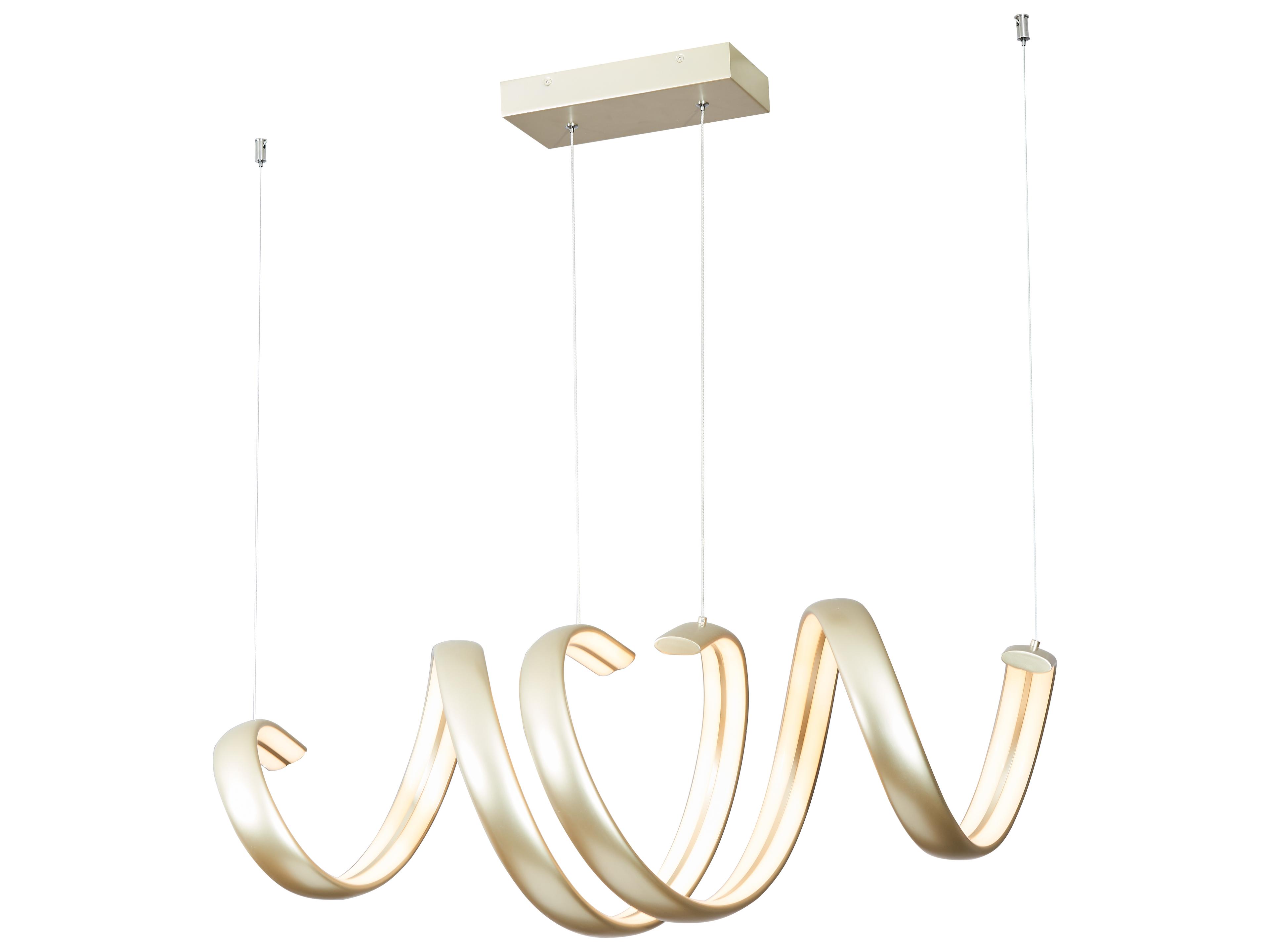 Abra Sling 2-Light Titanium Silver Island Pendant