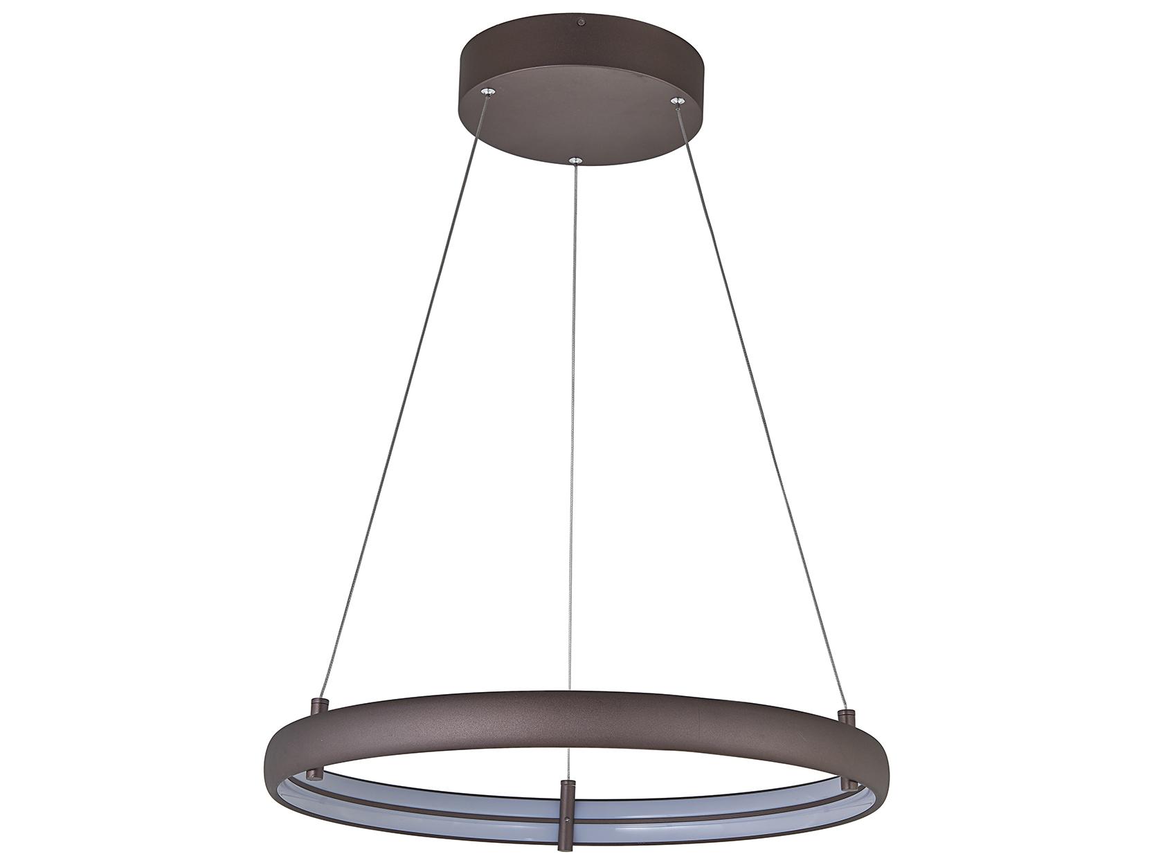 Abra Sling 1-Light Bronze Round Pendant