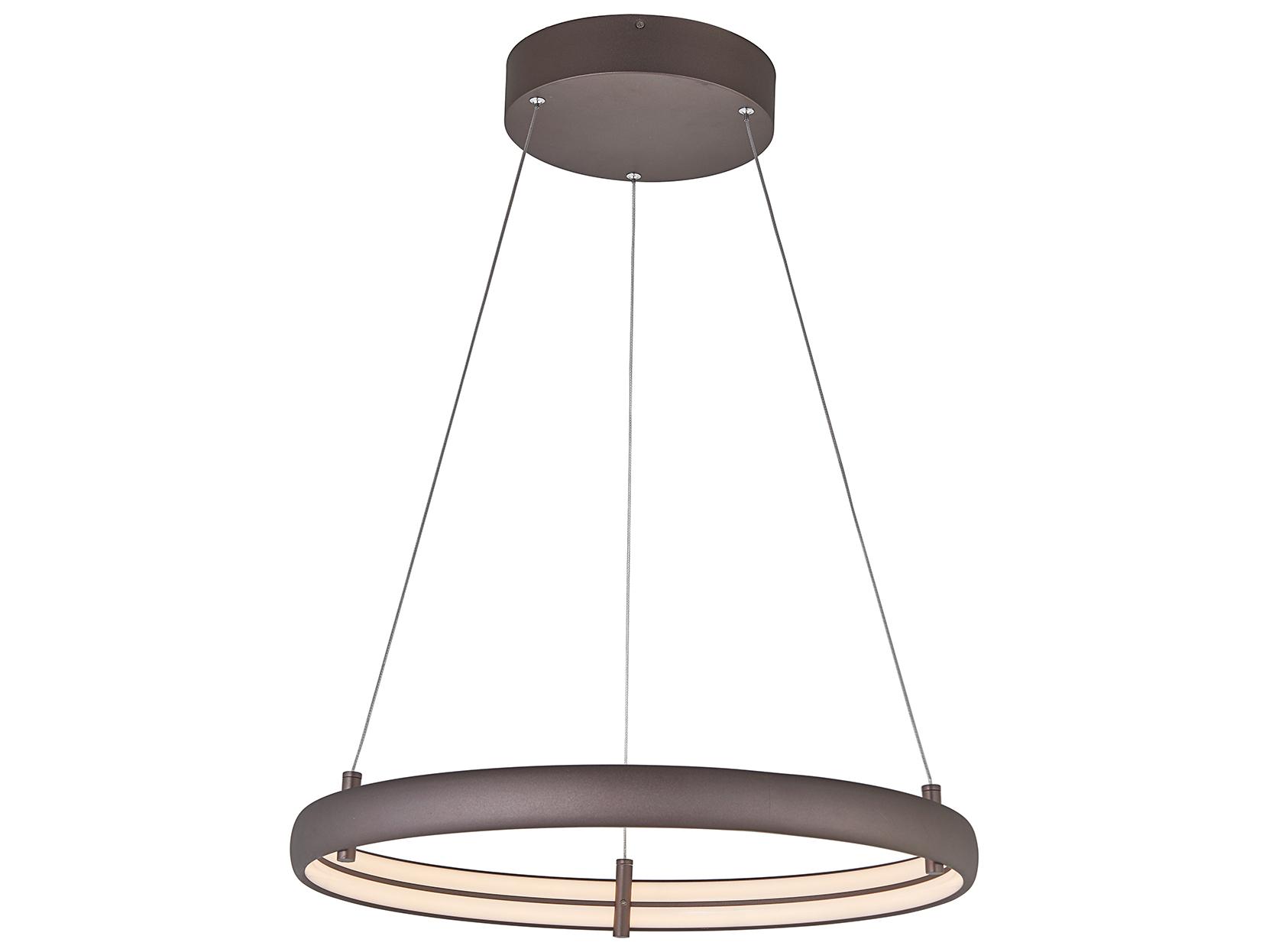 Abra Sling 1-Light Bronze Round Pendant
