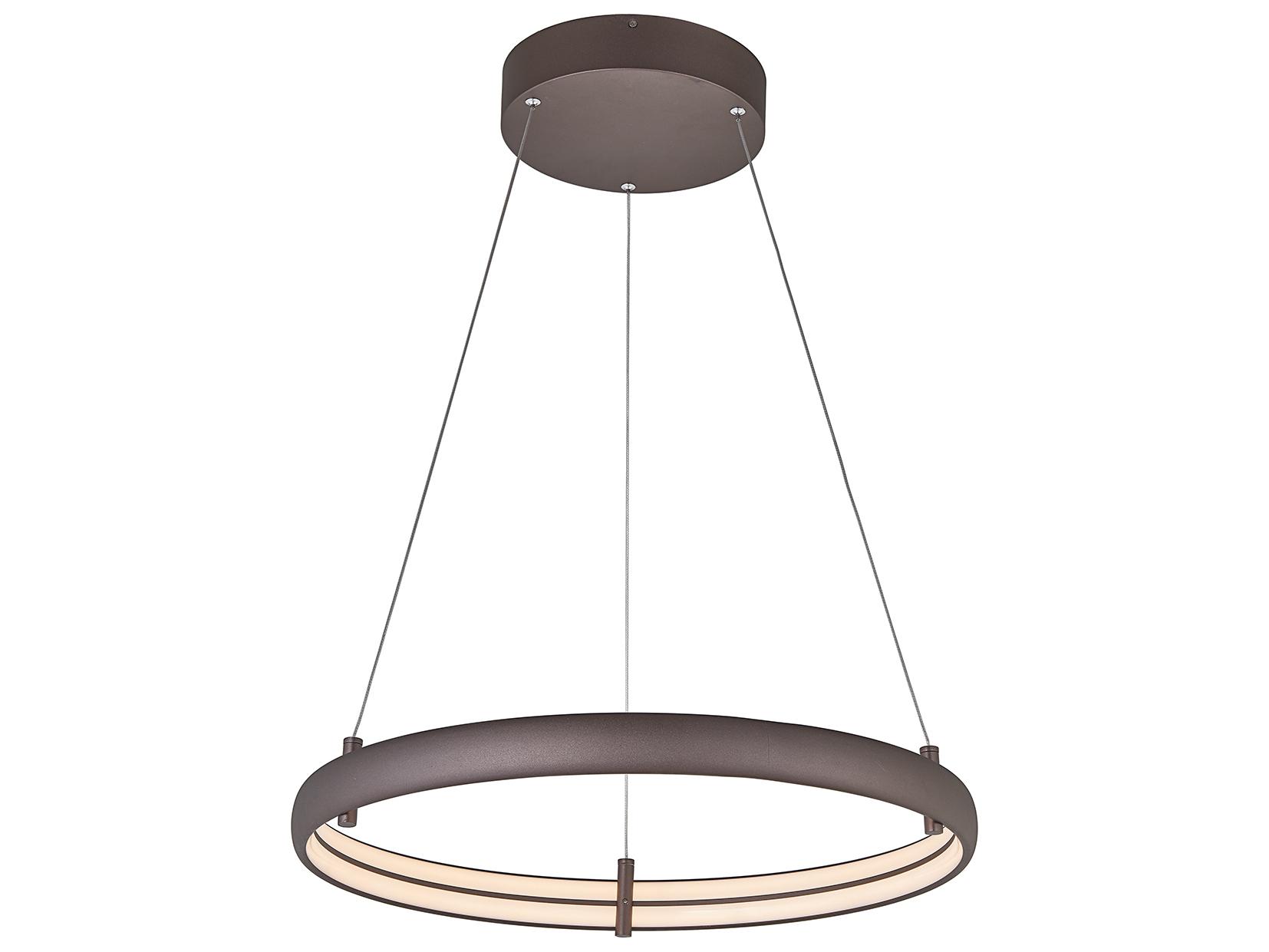 Abra Sling 1-Light Bronze Round Pendant