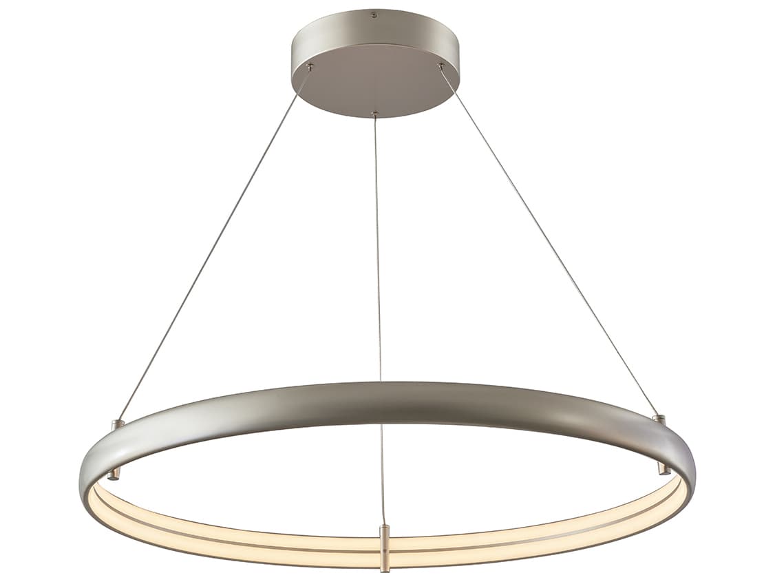 Abra Sling 1-Light Titanium Silver Round Pendant