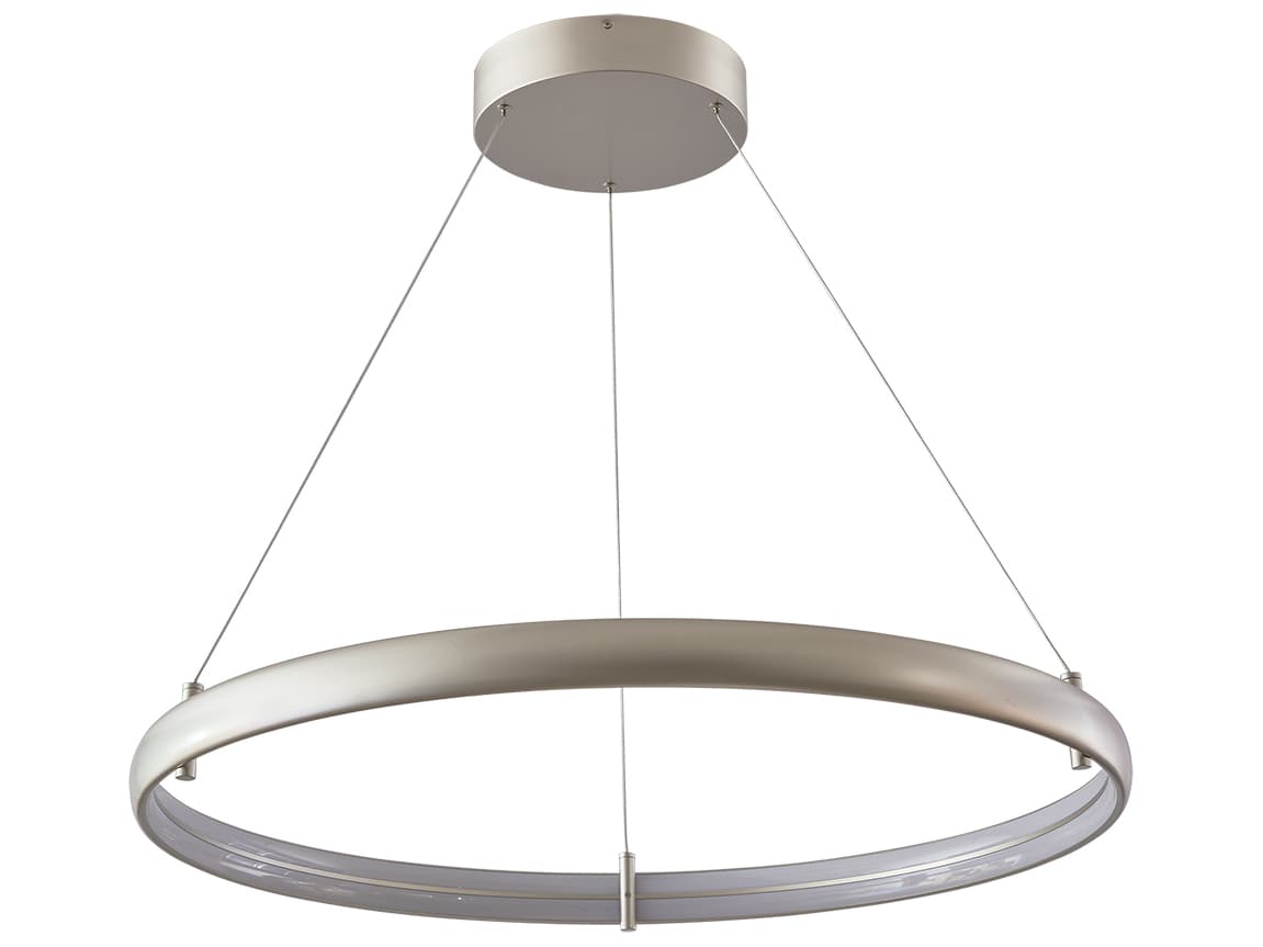 Abra Sling 1-Light Titanium Silver Round Pendant