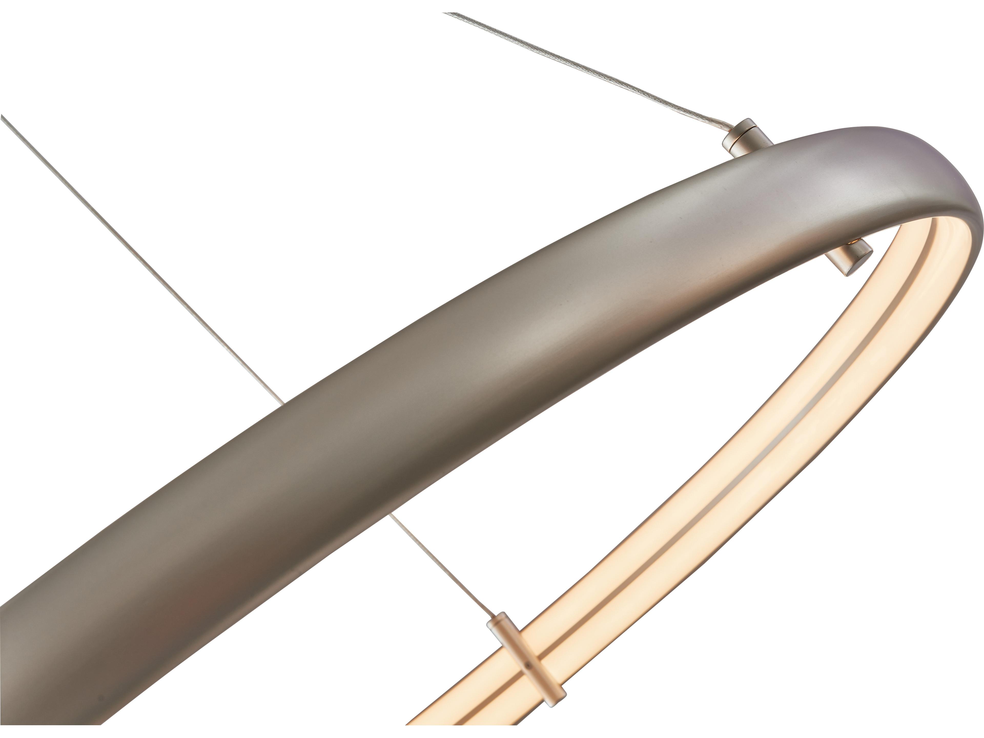 Abra Sling 1-Light Titanium Silver Round Pendant