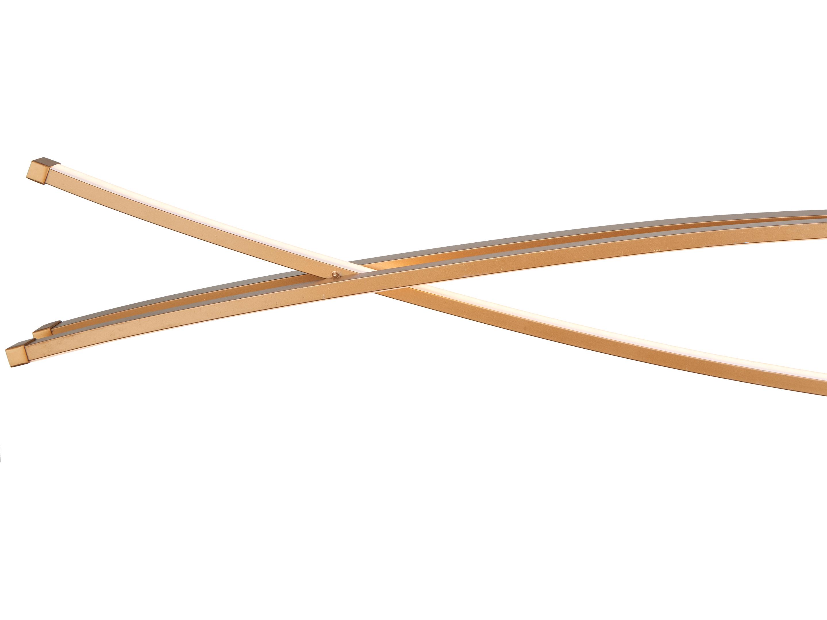 Abra Wishbone 3-Light Gold Linear Island Pendant