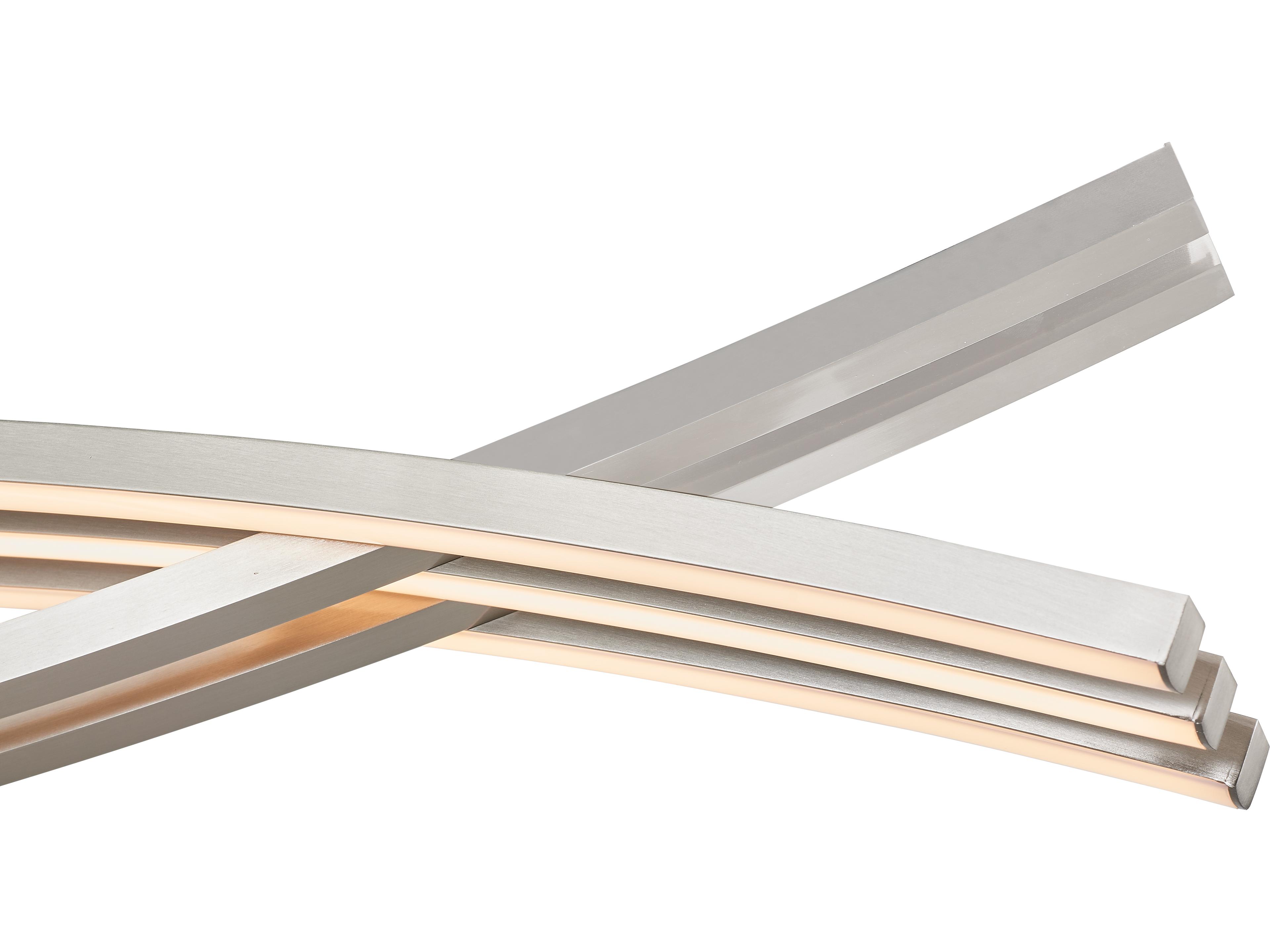 Abra Wishbone 5-Light Brushed Nickel Linear Island Pendant