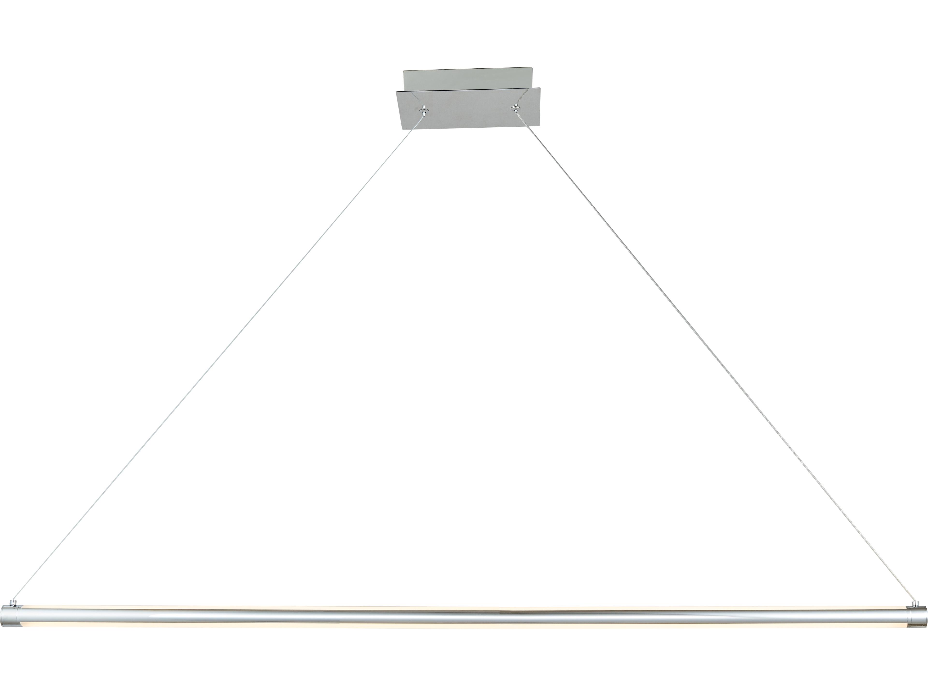 Abra Orb 1-Light Chrome Globe Linear Island Pendant