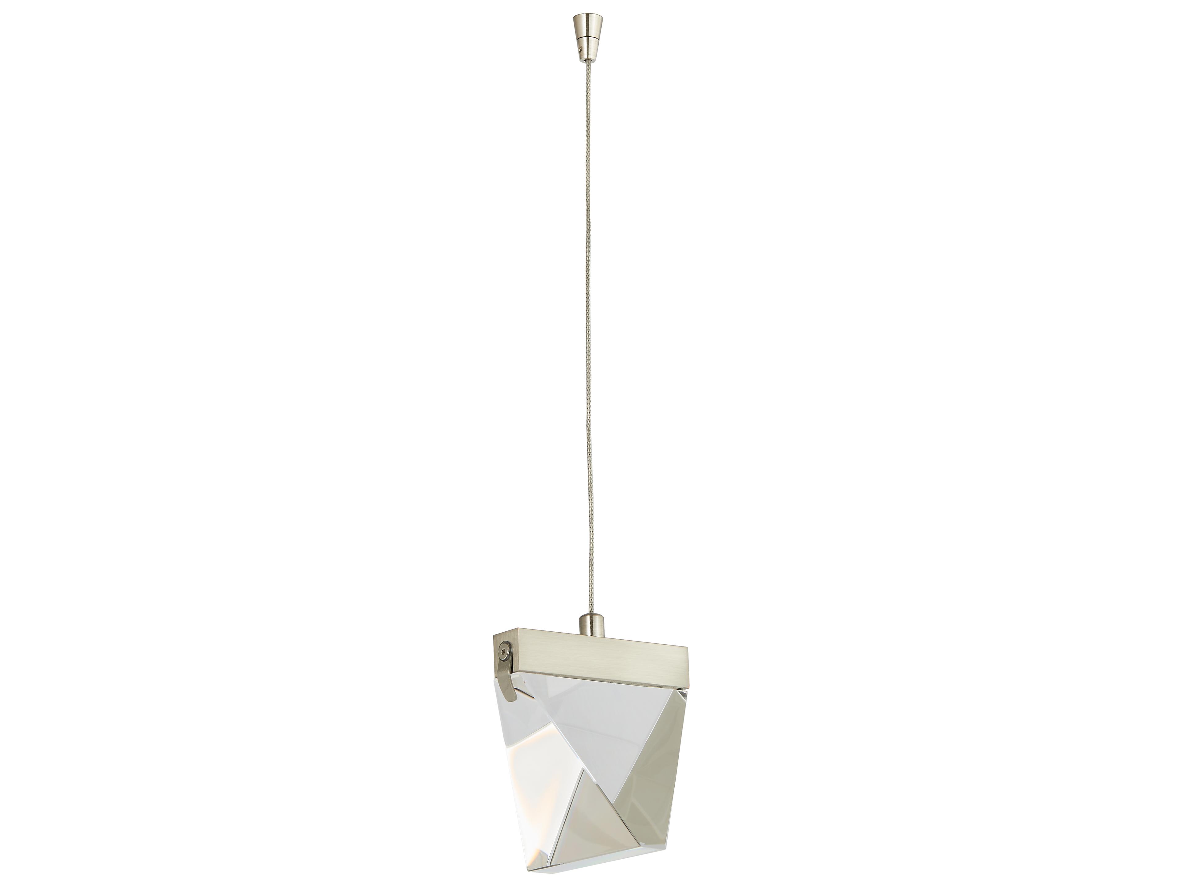 Abra Atlas 1-Light Brushed Nickel Mini Pendant