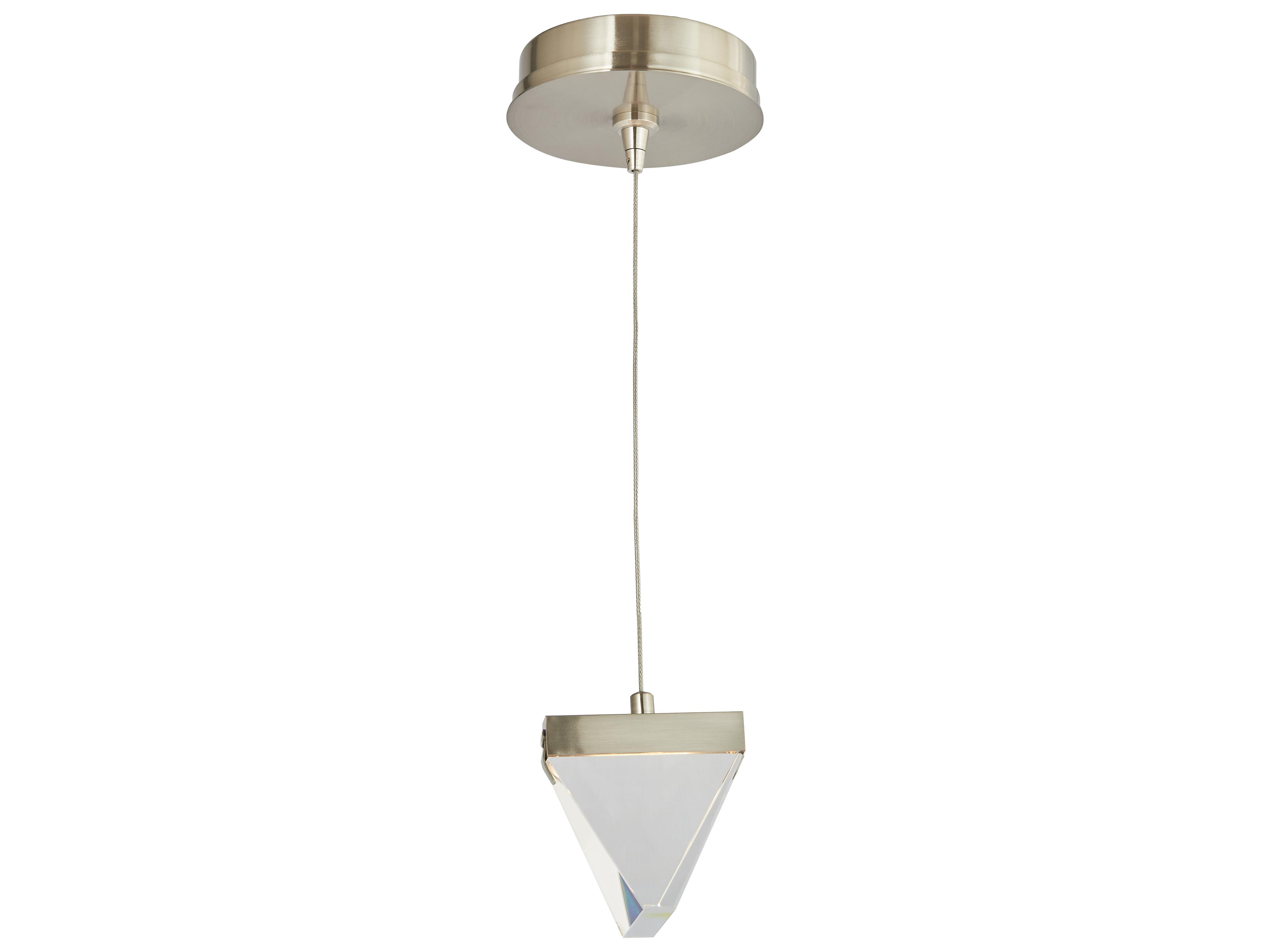 Abra Atlas 1-Light Brushed Nickel Mini Pendant