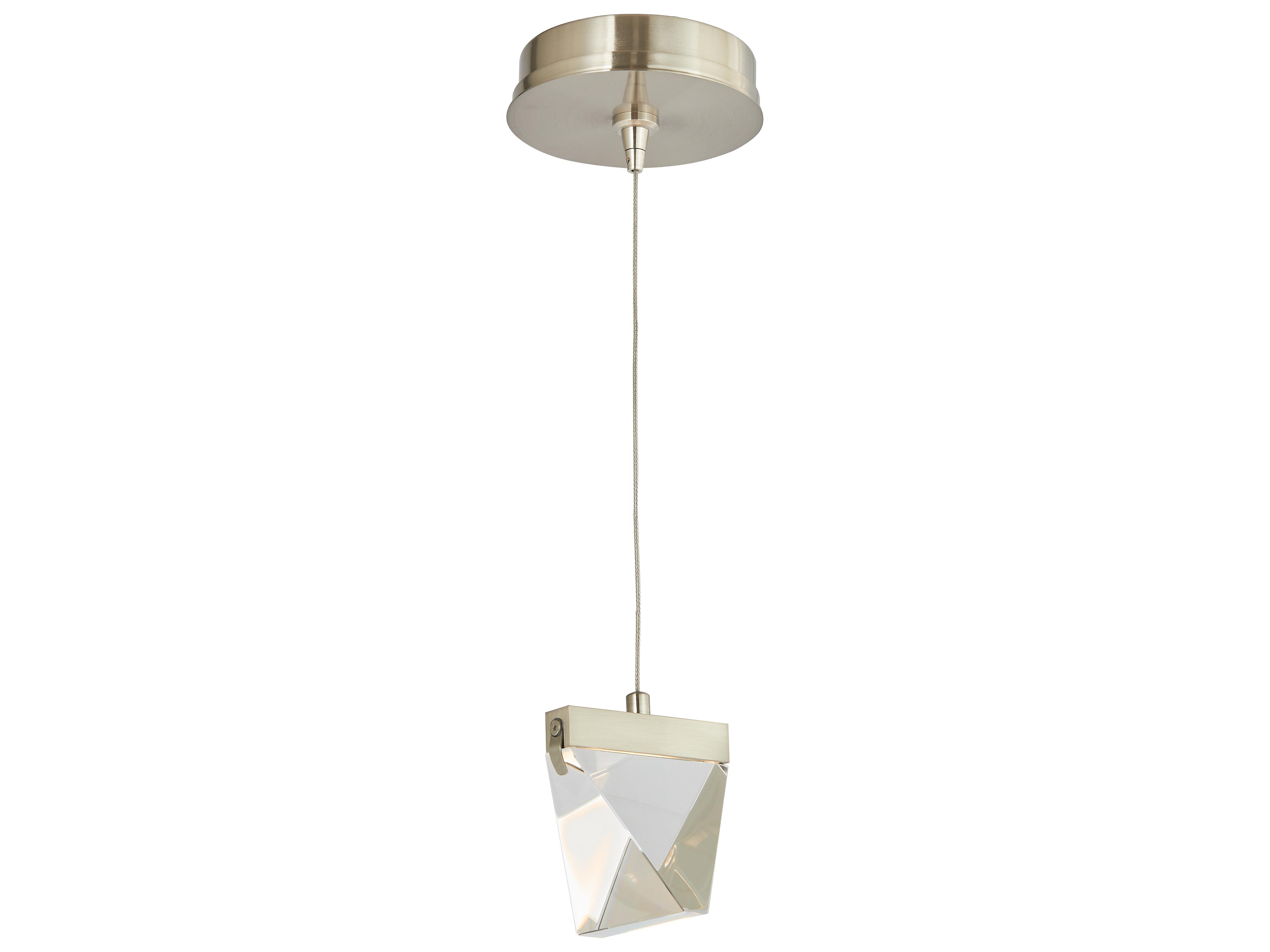 Abra Atlas 1-Light Brushed Nickel Mini Pendant