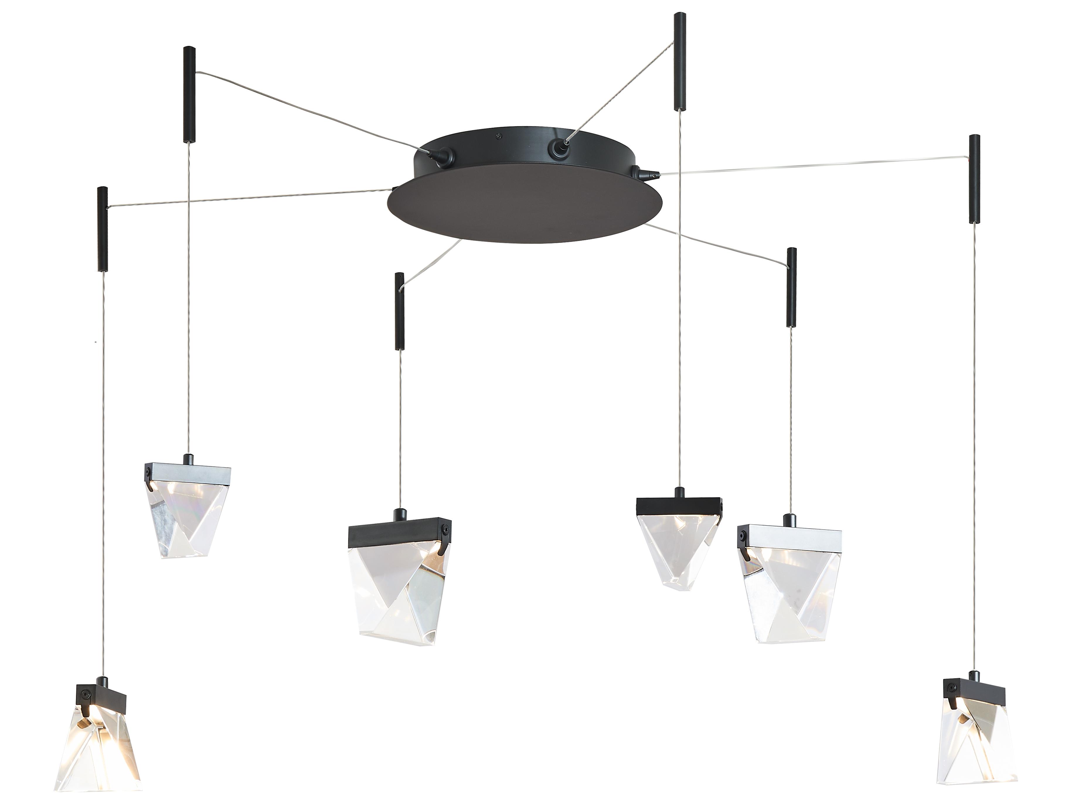Abra Atlas 6-Light Matte Black Pendant