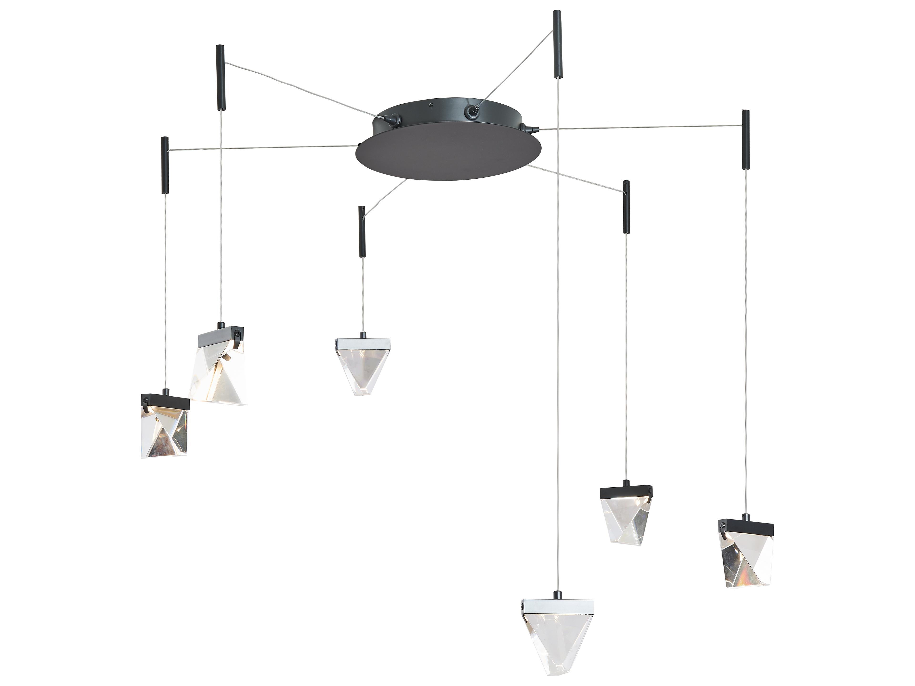 Abra Atlas 6-Light Matte Black Pendant