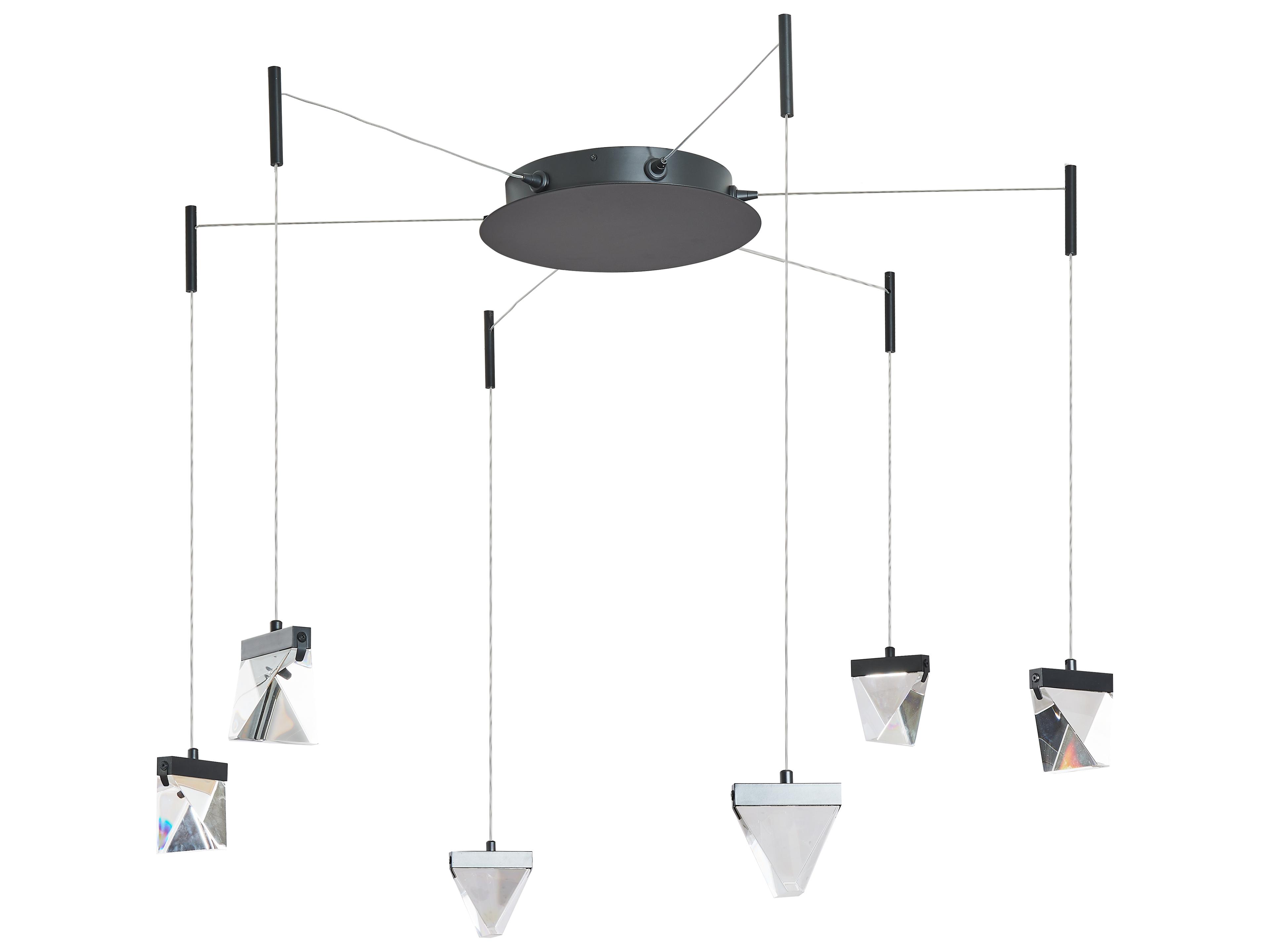 Abra Atlas 6-Light Matte Black Pendant