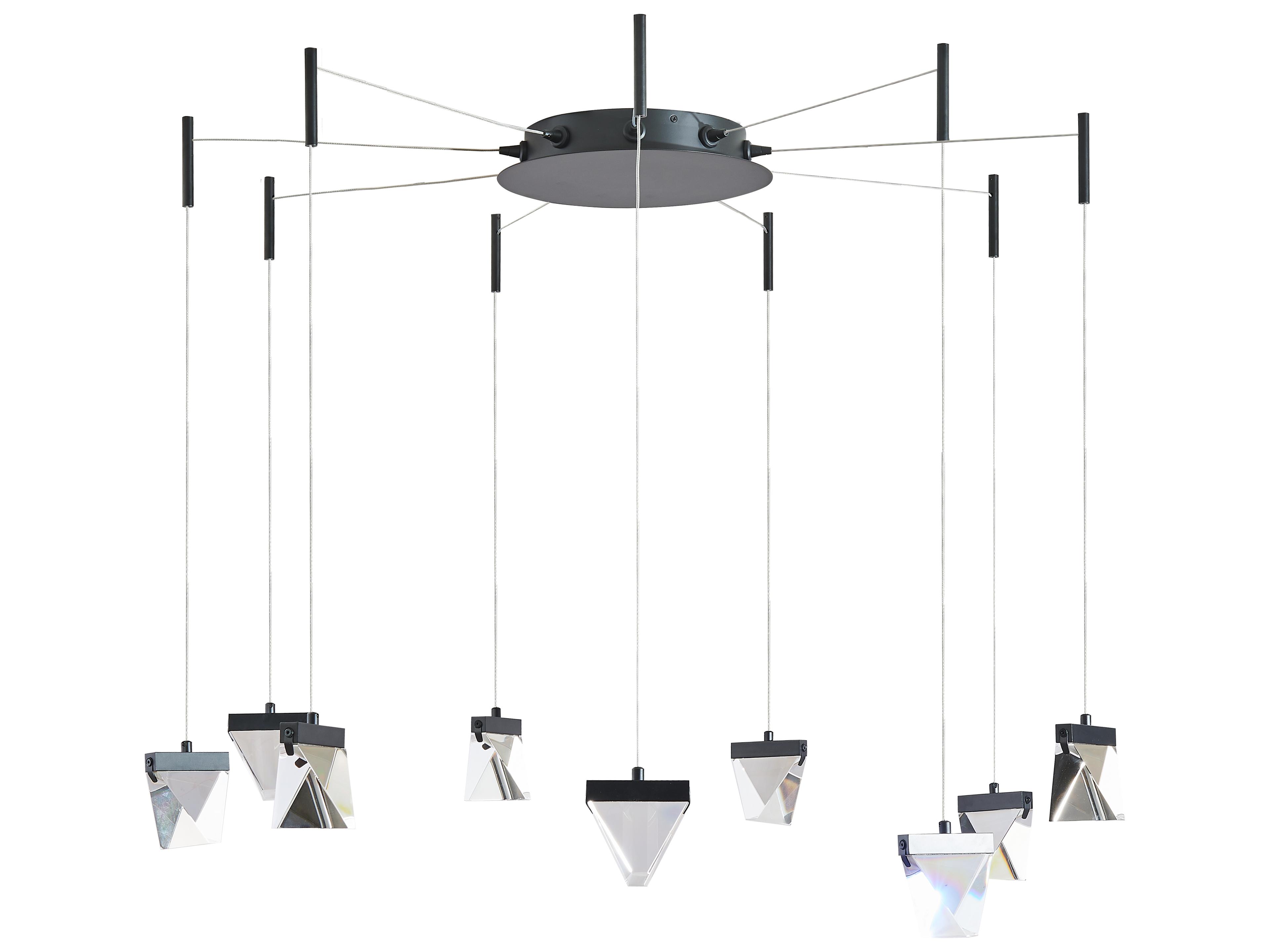 Abra Atlas 9-Light Matte Black Pendant