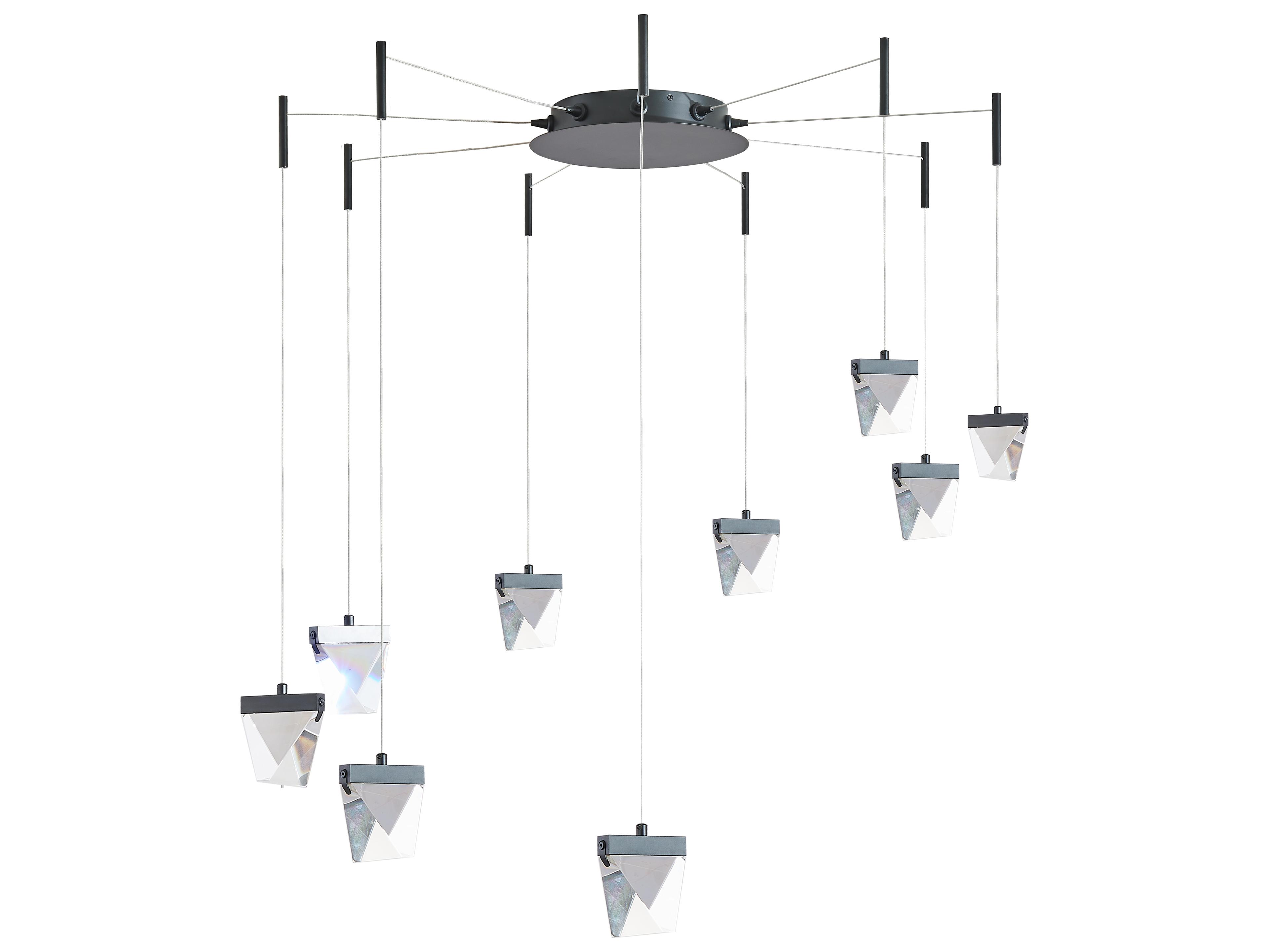 Abra Atlas 9-Light Matte Black Pendant