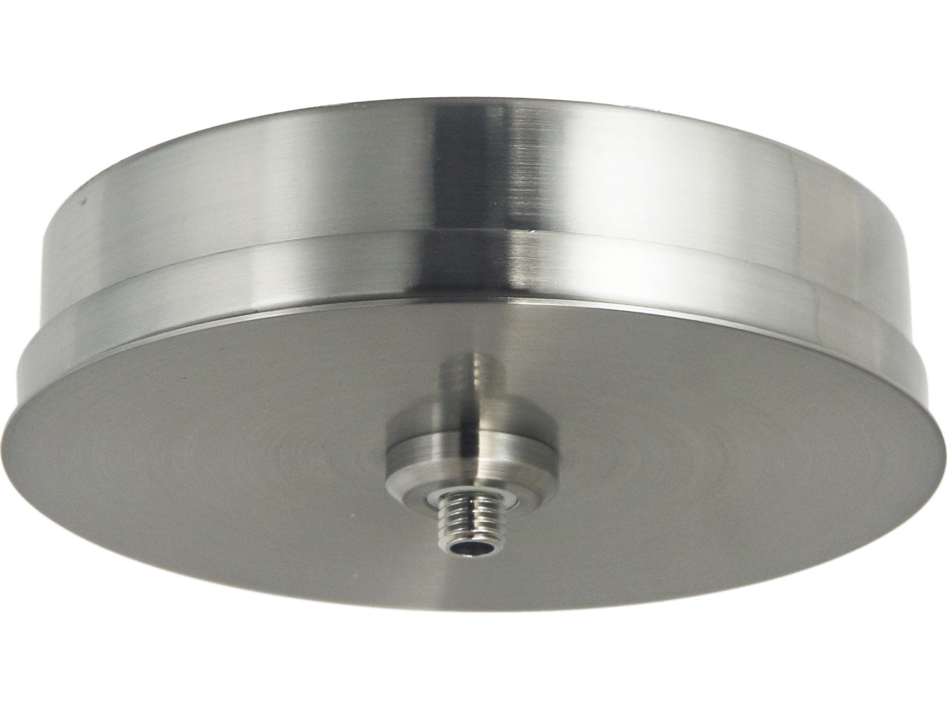 Abra Convertible Brushed Nickel Canopy Including Uni-Jack Socket