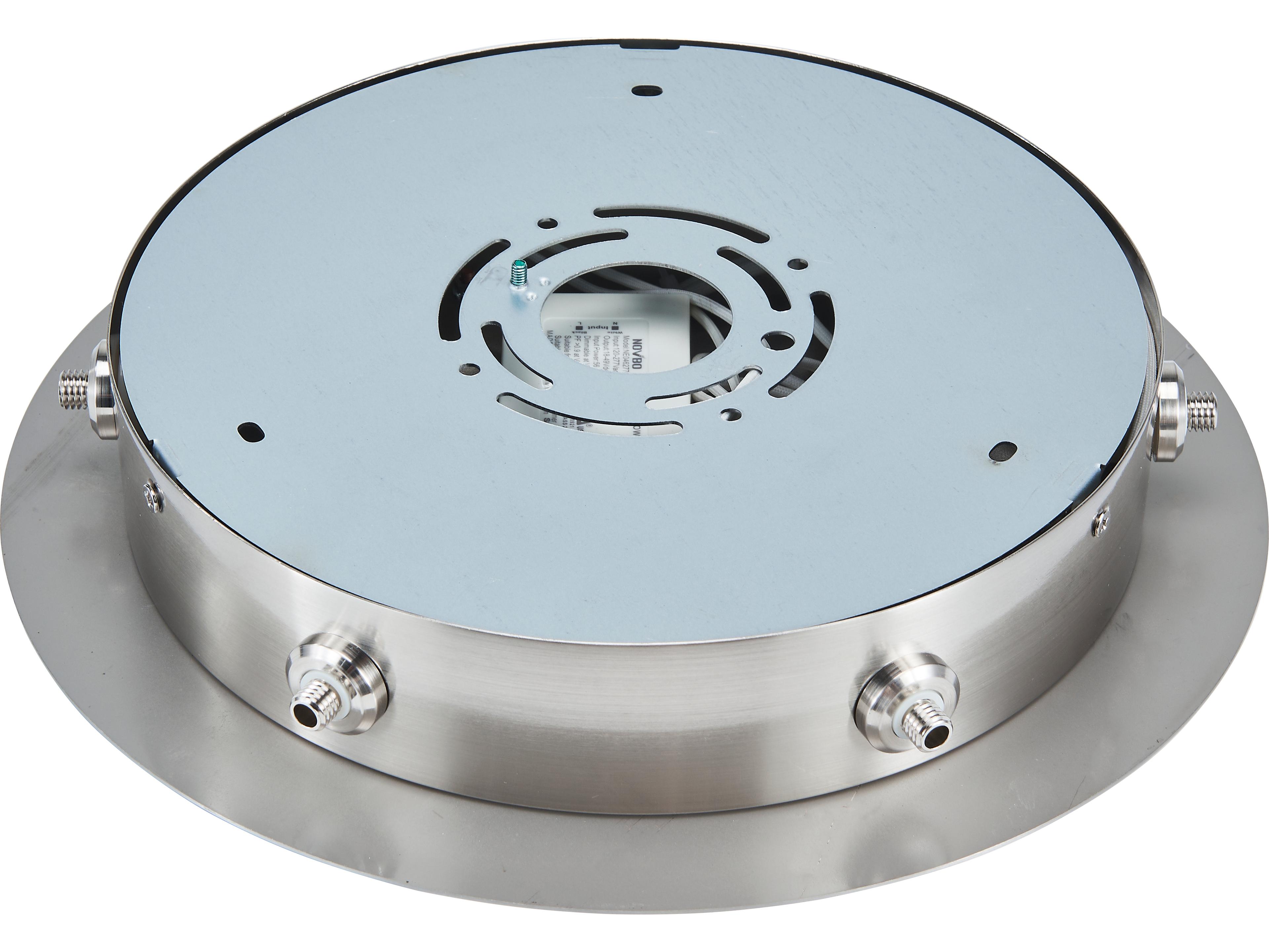 Abra Six-Port Uni-Jack Brushed Nickel Canopy