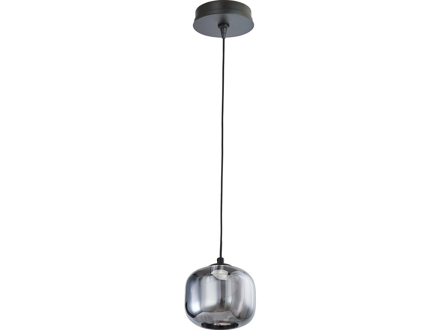 Abra Geo 1-Light Matte Black Mini Pendant
