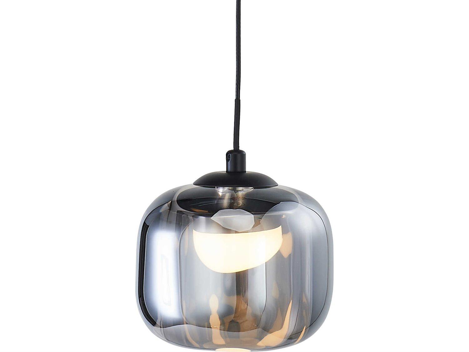 Abra Geo 1-Light Matte Black Mini Pendant