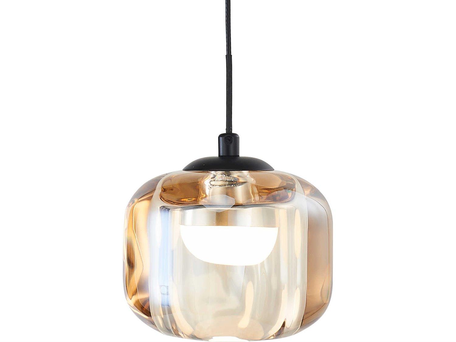 Abra Geo 1-Light Matte Black Mini Pendant