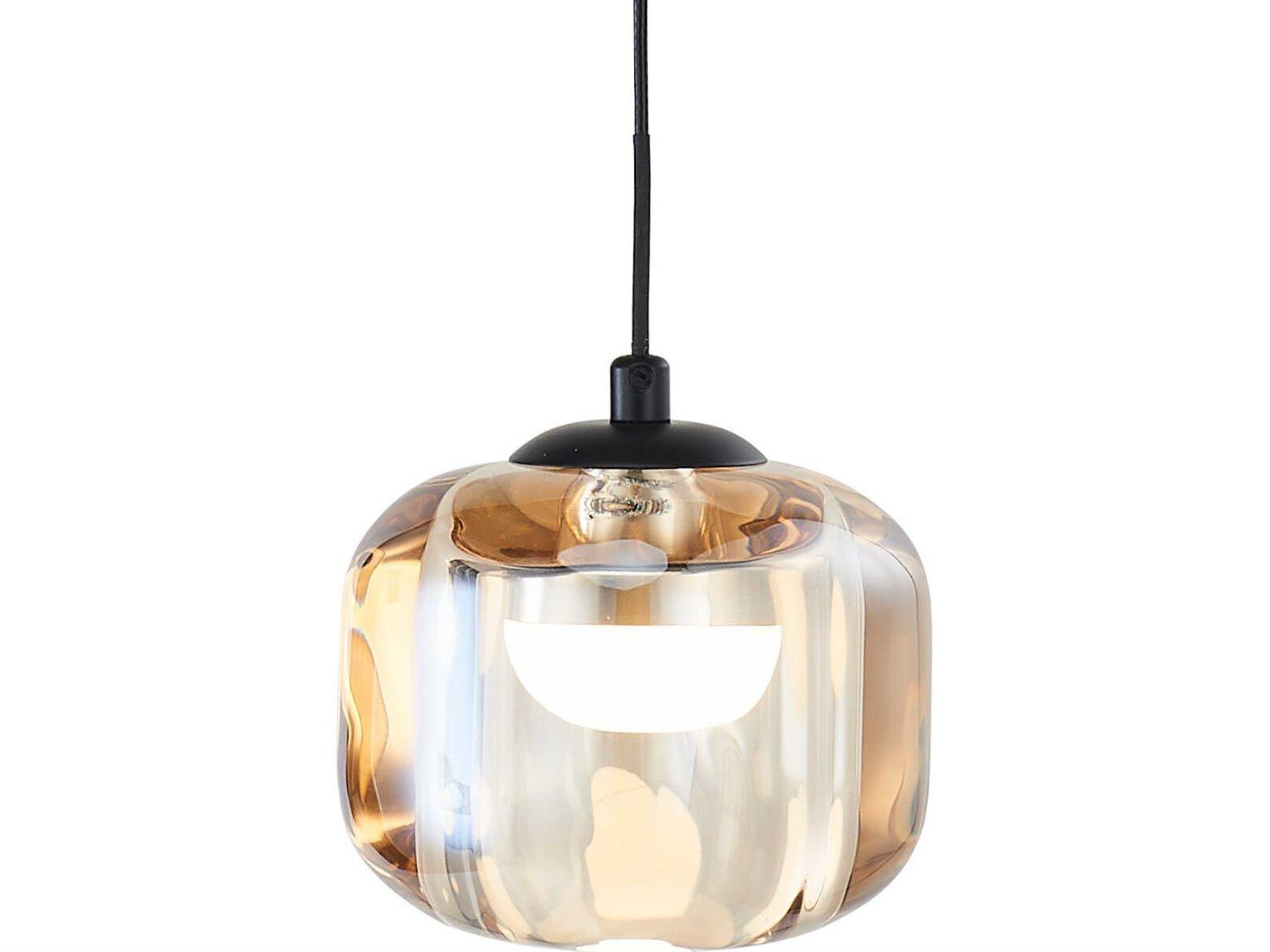Abra Geo 1-Light Matte Black Mini Pendant