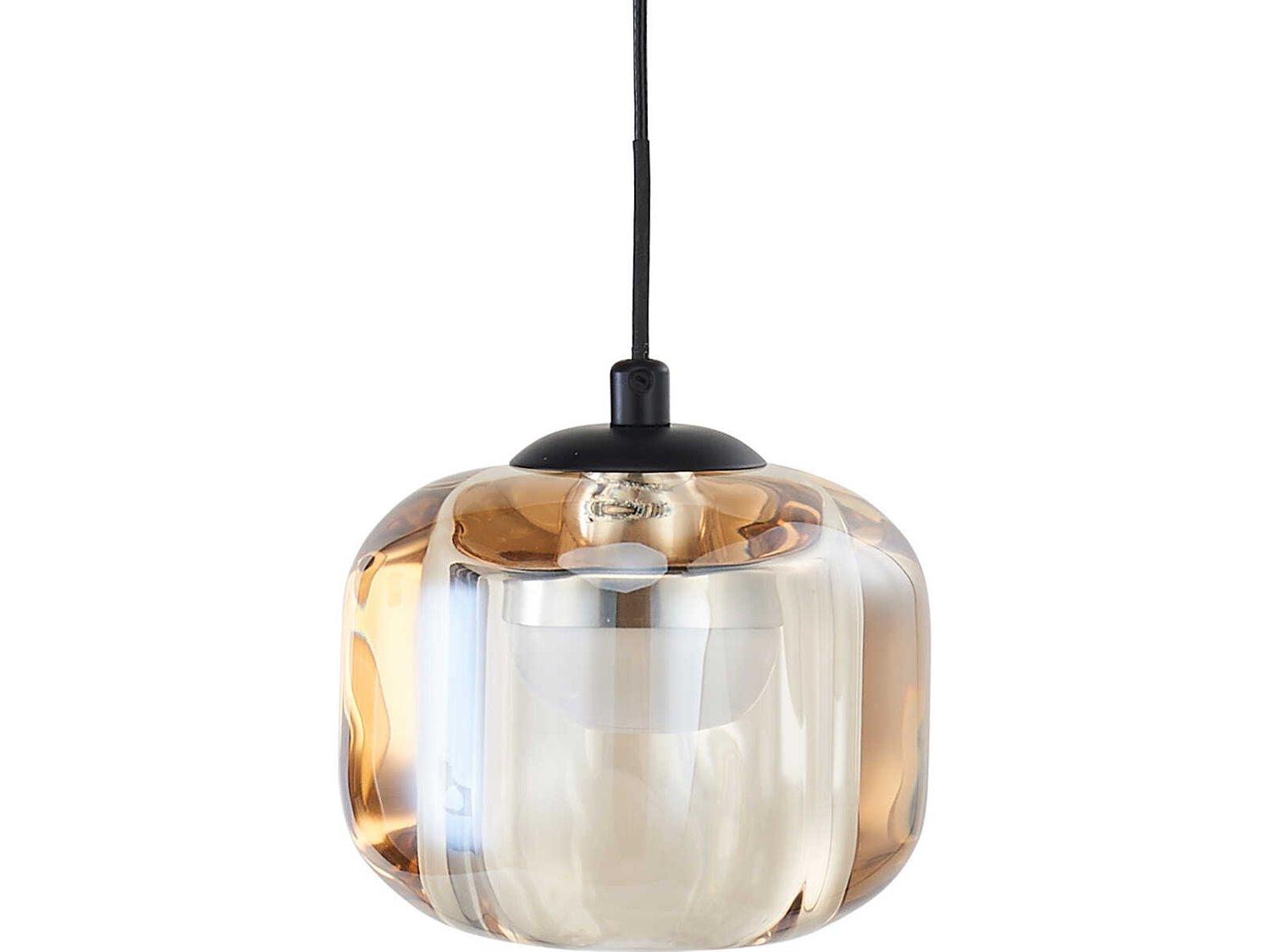 Abra Geo 1-Light Matte Black Mini Pendant