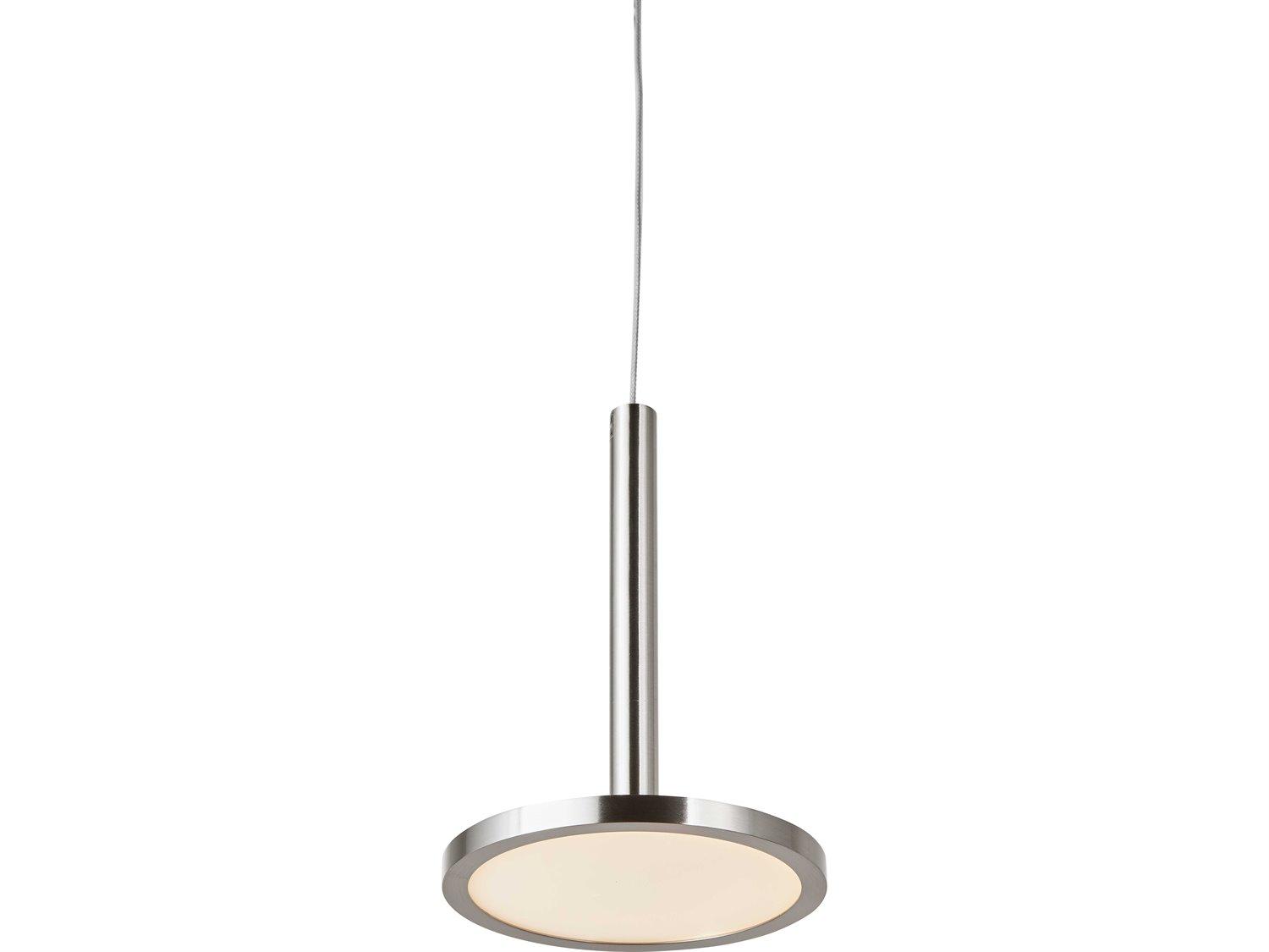 Abra Flip 1-Light Brushed Nickel Round Mini Pendant