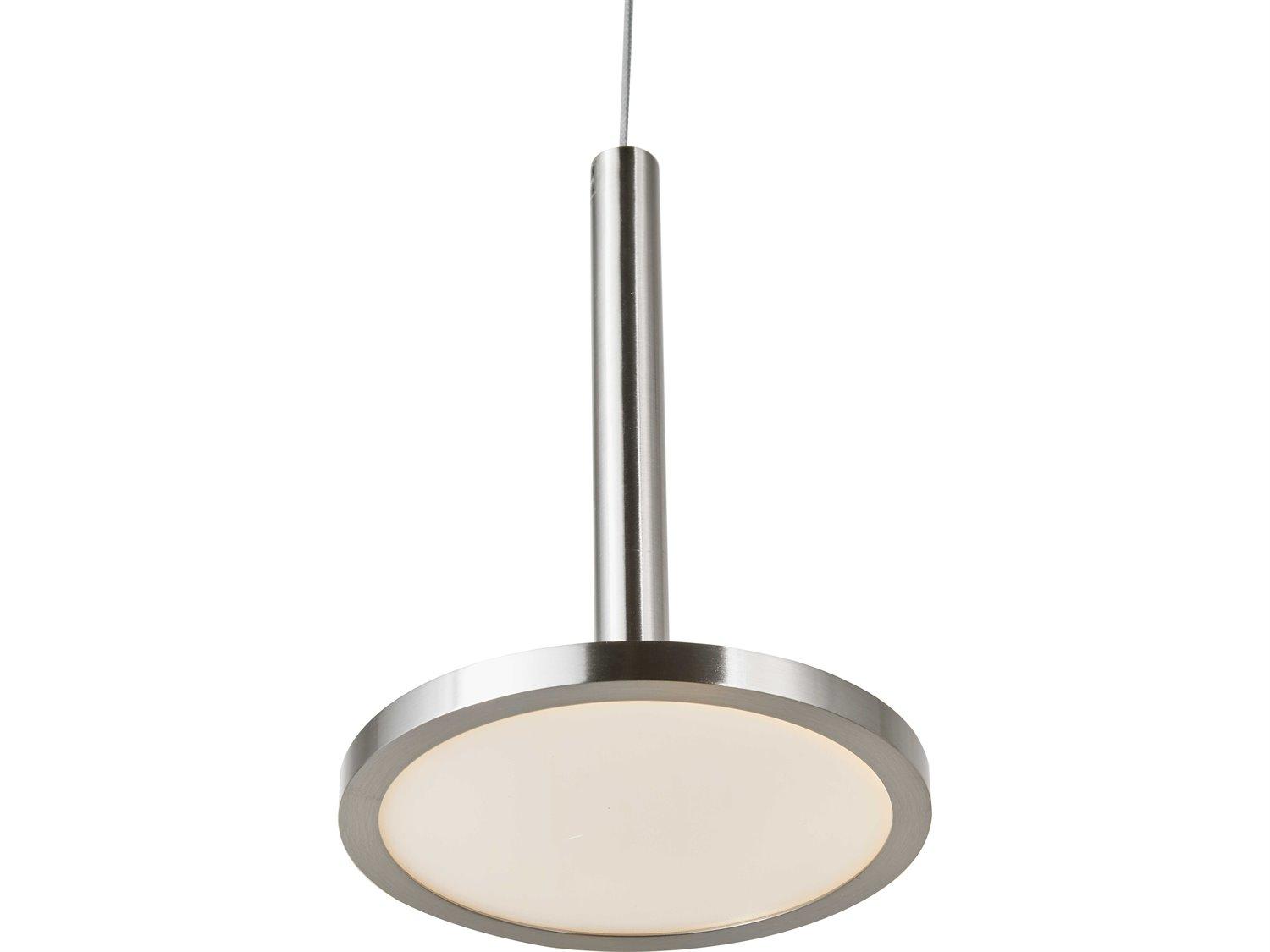 Abra Flip 1-Light Brushed Nickel Round Mini Pendant