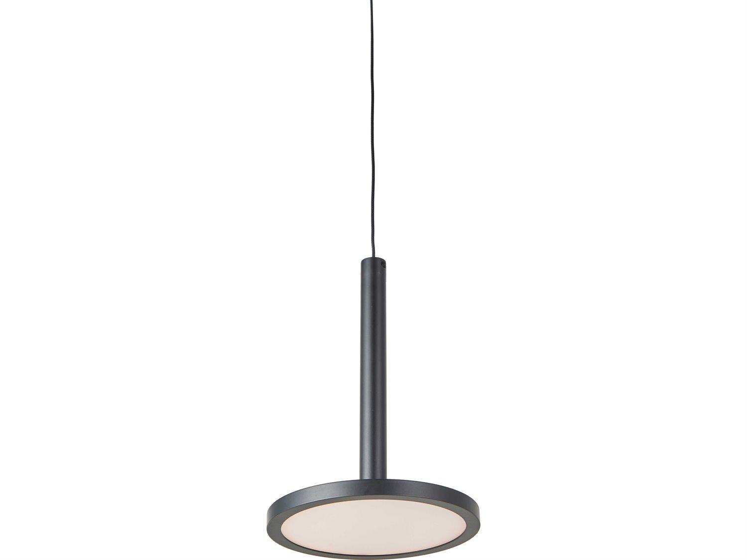 Abra Flip 1-Light Matte Black Round Mini Pendant