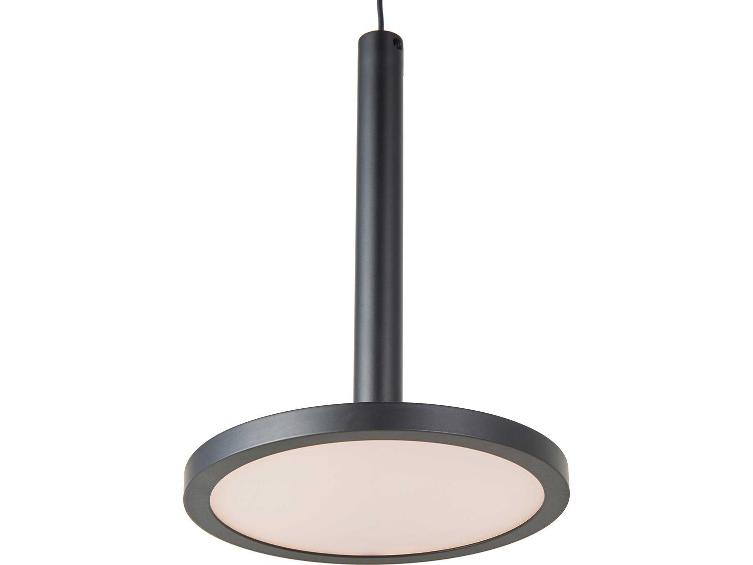 Abra Flip 1-Light Matte Black Round Mini Pendant