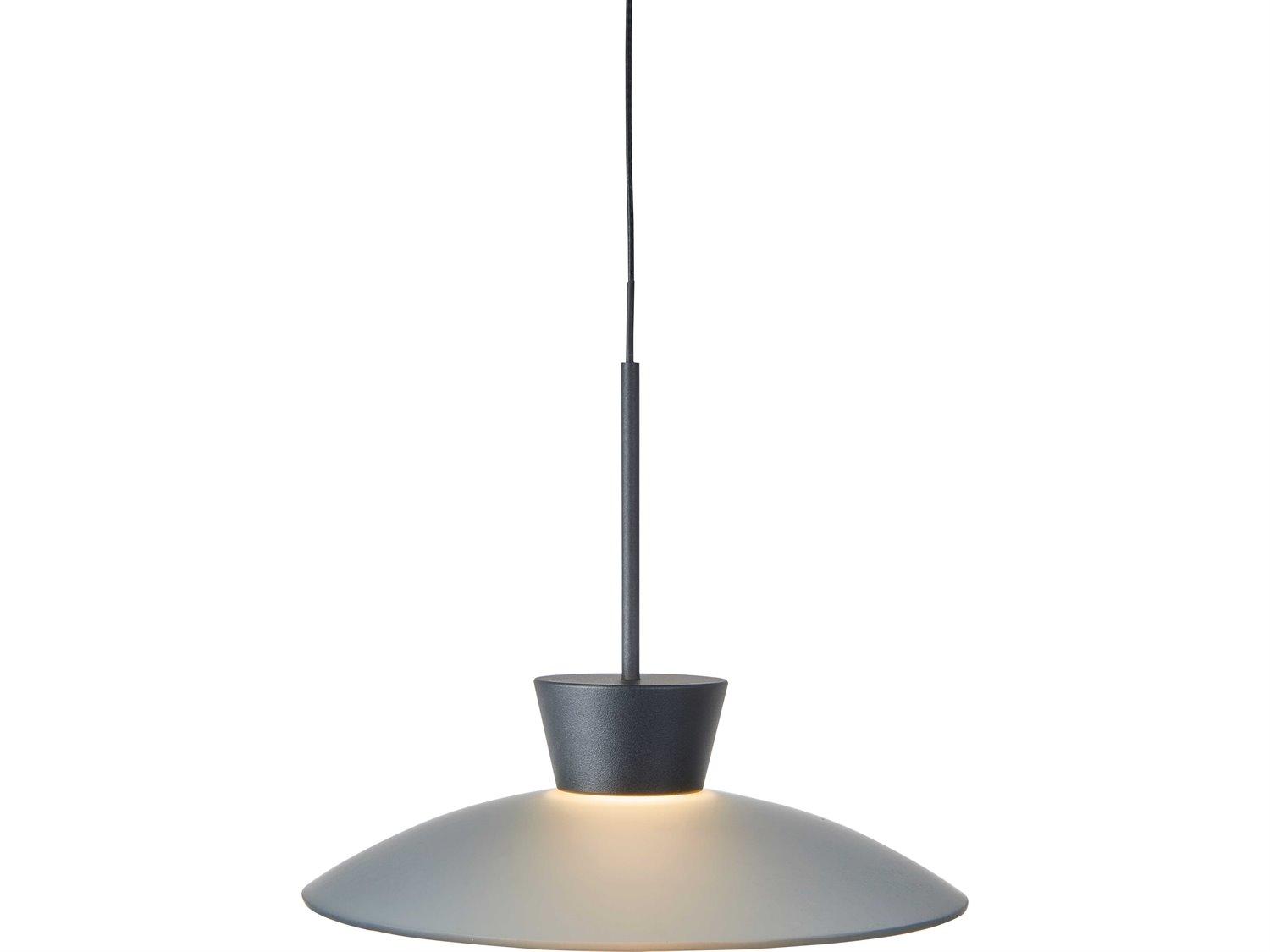 Abra Horizon 1-Light Matte Black Dome Mini Pendant