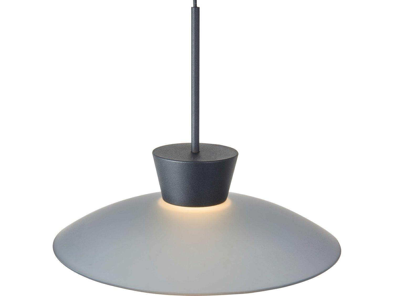 Abra Horizon 1-Light Matte Black Dome Mini Pendant