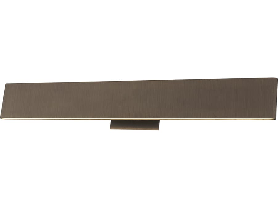 Abra Slim 2-Light Brushed Bronze Vanity Light