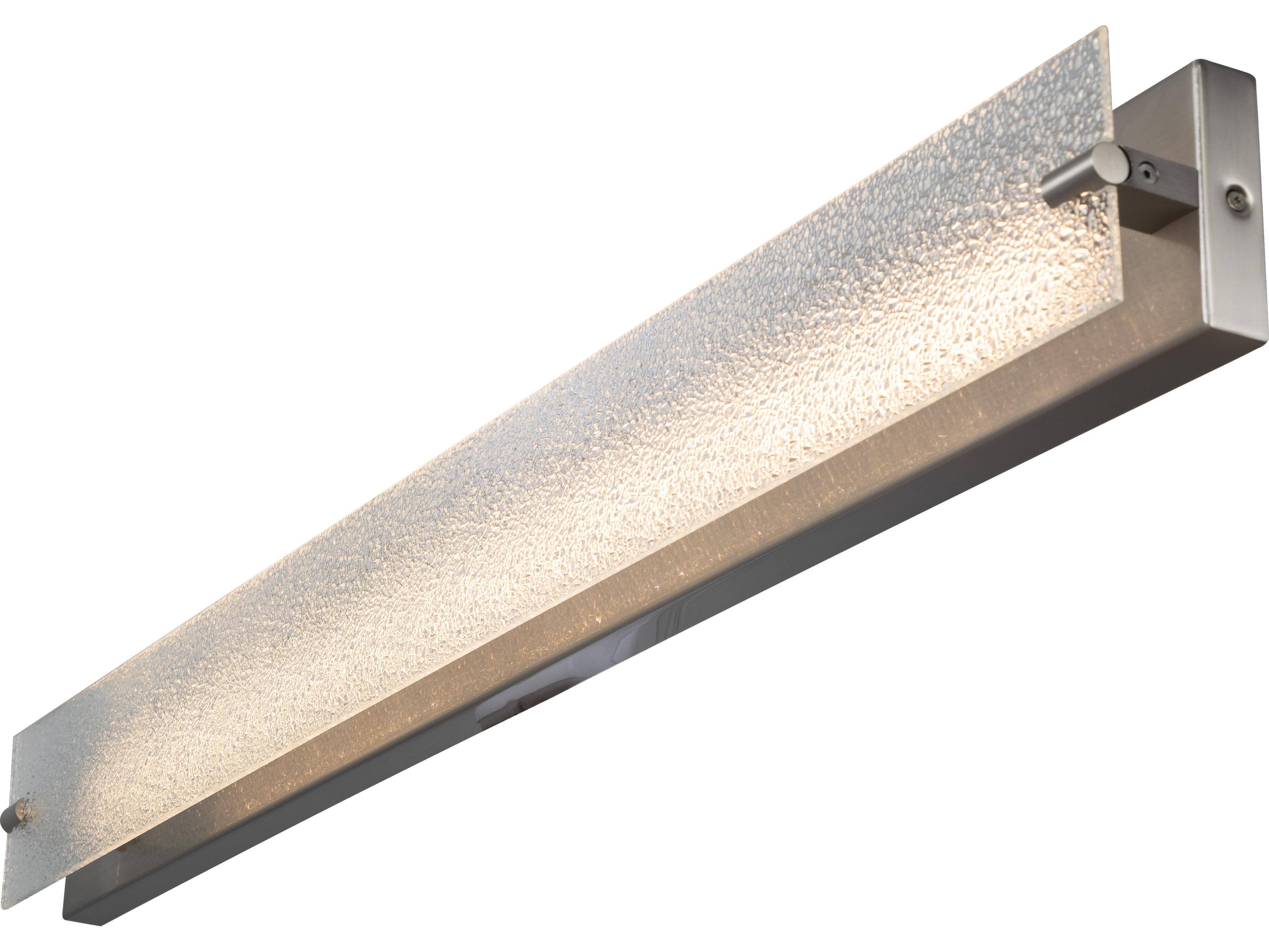 Abra Blaze 1-Light Brushed Nickel Vanity Light