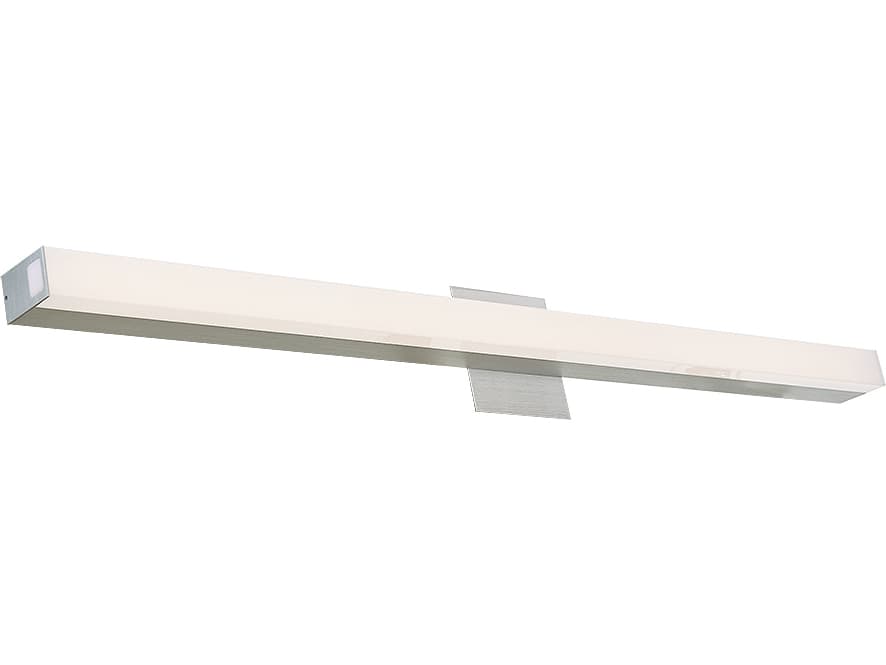 Abra Sabre 1-Light Brushed Aluminum Silver Vanity Light