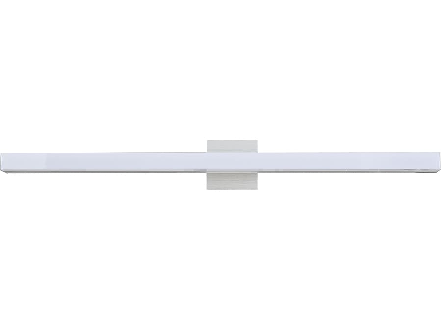 Abra Sabre 1-Light Brushed Aluminum Silver Vanity Light