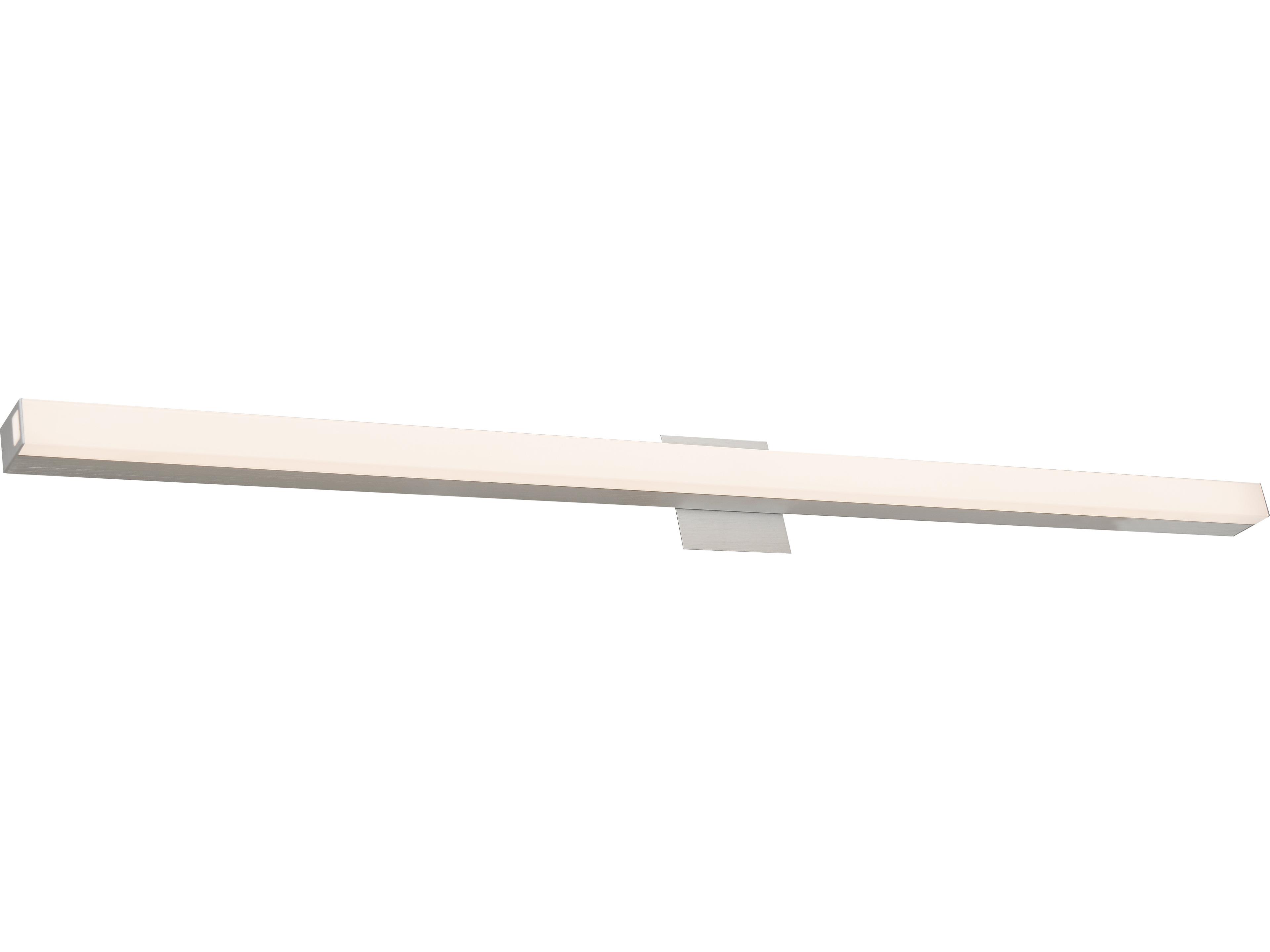 Abra Sabre 1-Light Brushed Aluminum Silver Vanity Light