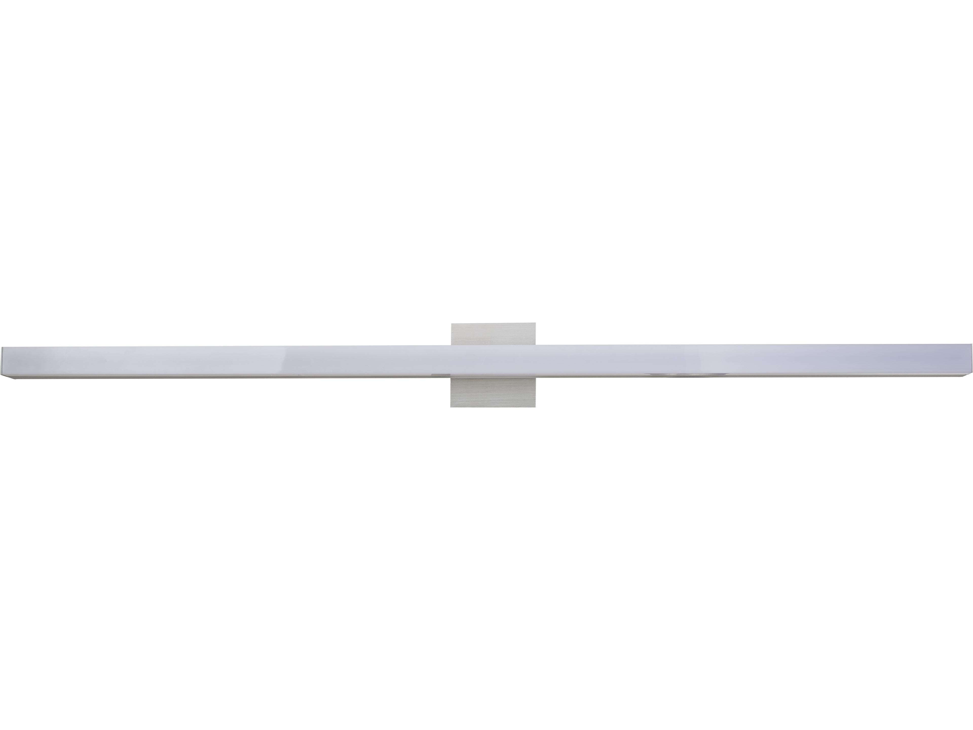 Abra Sabre 1-Light Brushed Aluminum Silver Vanity Light