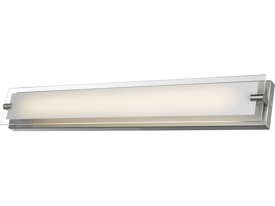 Abra Blaze 1-Light Brushed Nickel Vanity Light