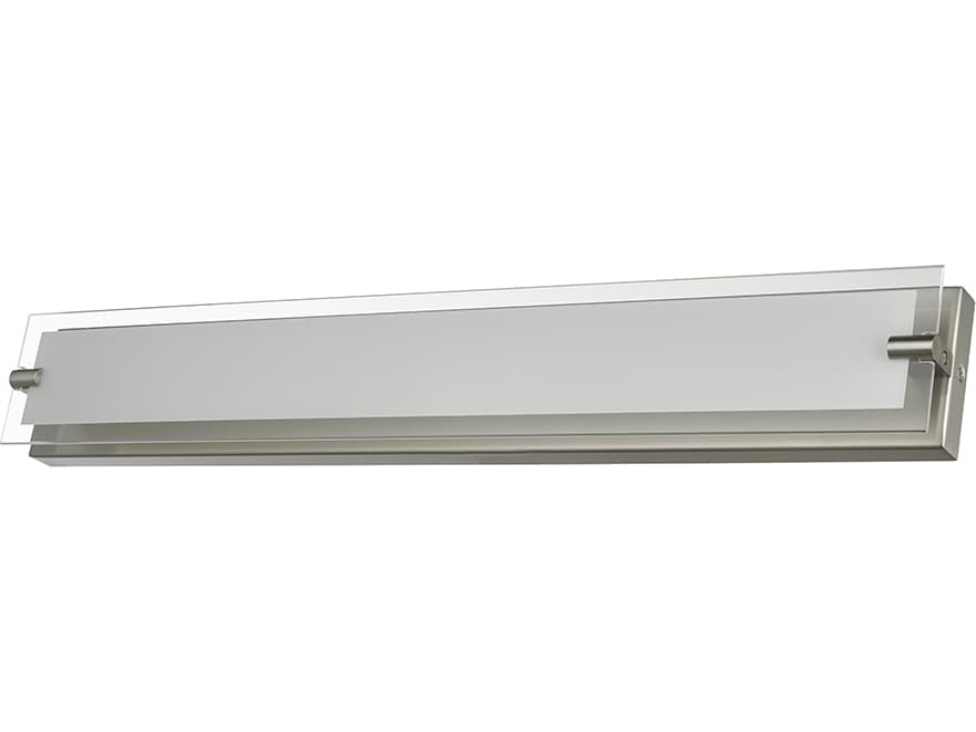 Abra Blaze 1-Light Brushed Nickel Vanity Light